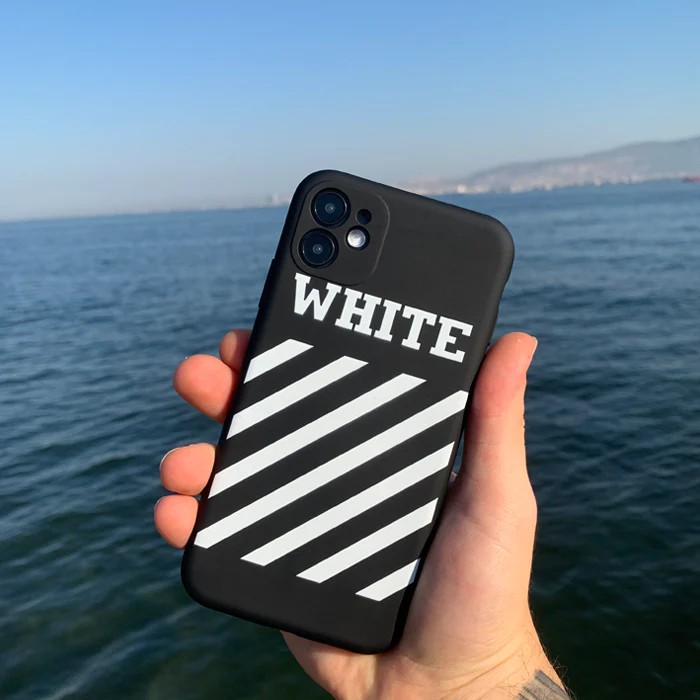 SİYAH OFF-White Baskılı Telefon Kılıfı