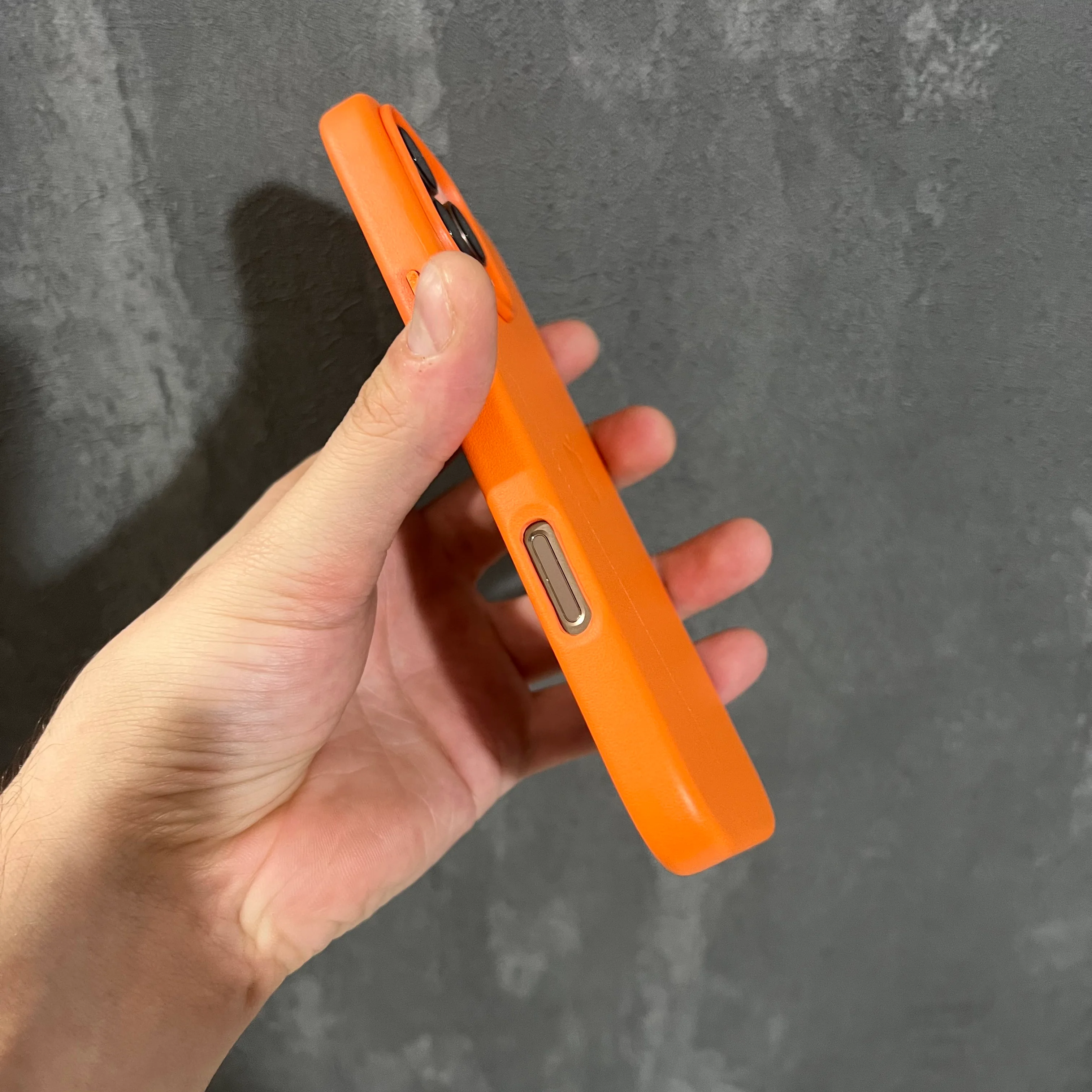 DERİ MAGSAFE LANSMAN TURUNCU