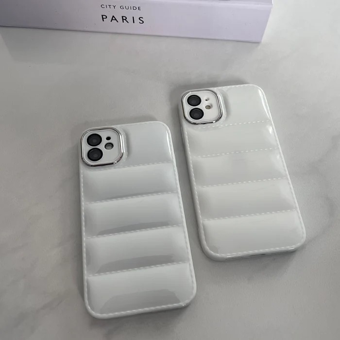 Lens Korumalı Puffer PARLAK BEYAZ