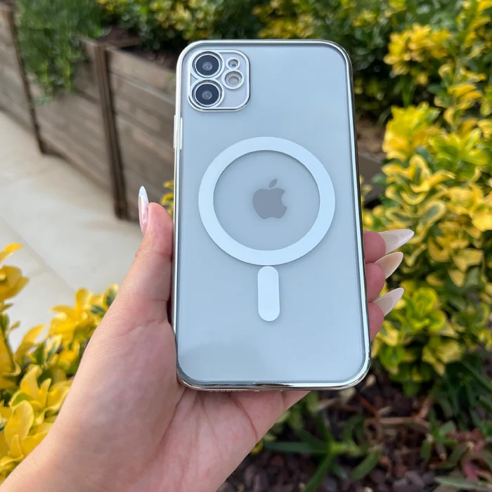 Kamera Korumalı MagSafe Kılıf Silver