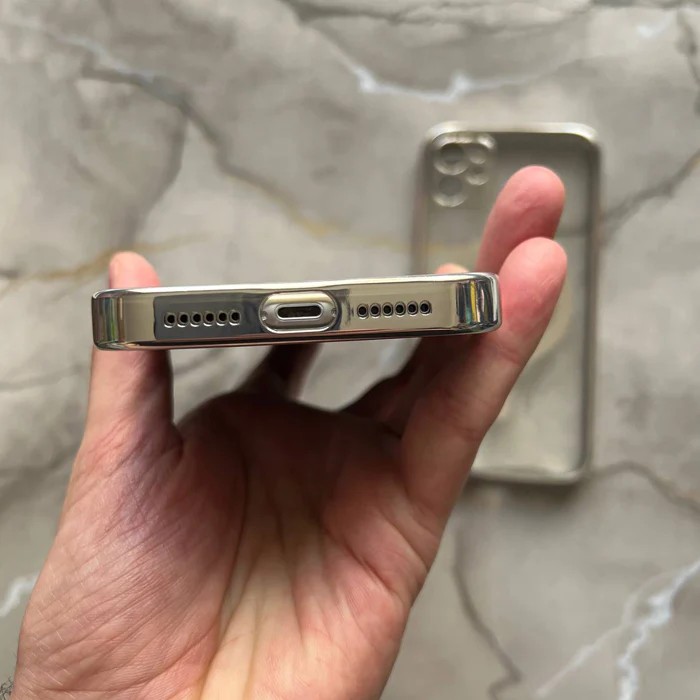 Kamera Korumalı MagSafe Kılıf Silver