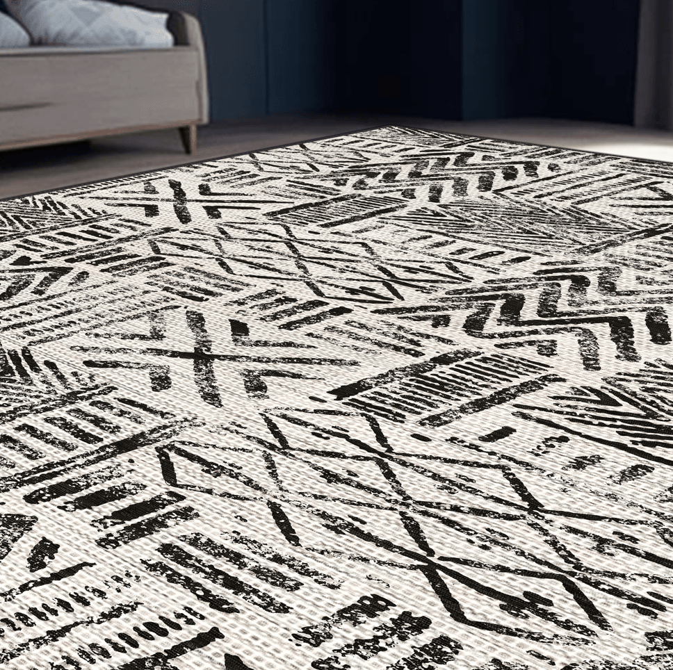 Monochrome Mosaic Modern Halı