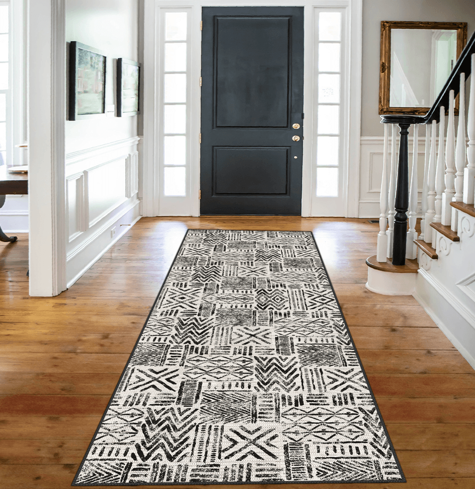 Monochrome Mosaic Modern Halı