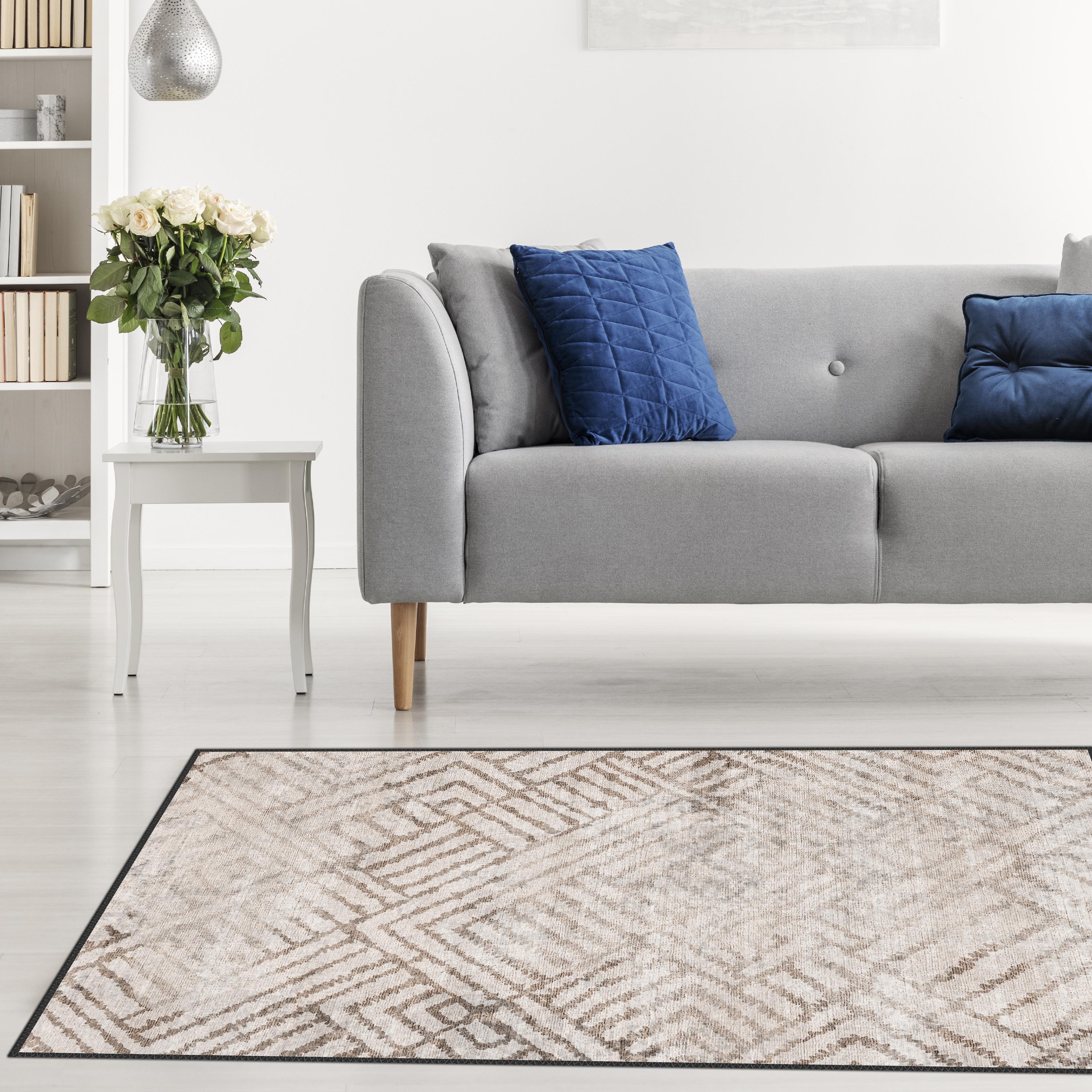 Beige Harmony Desenli Modern Halı