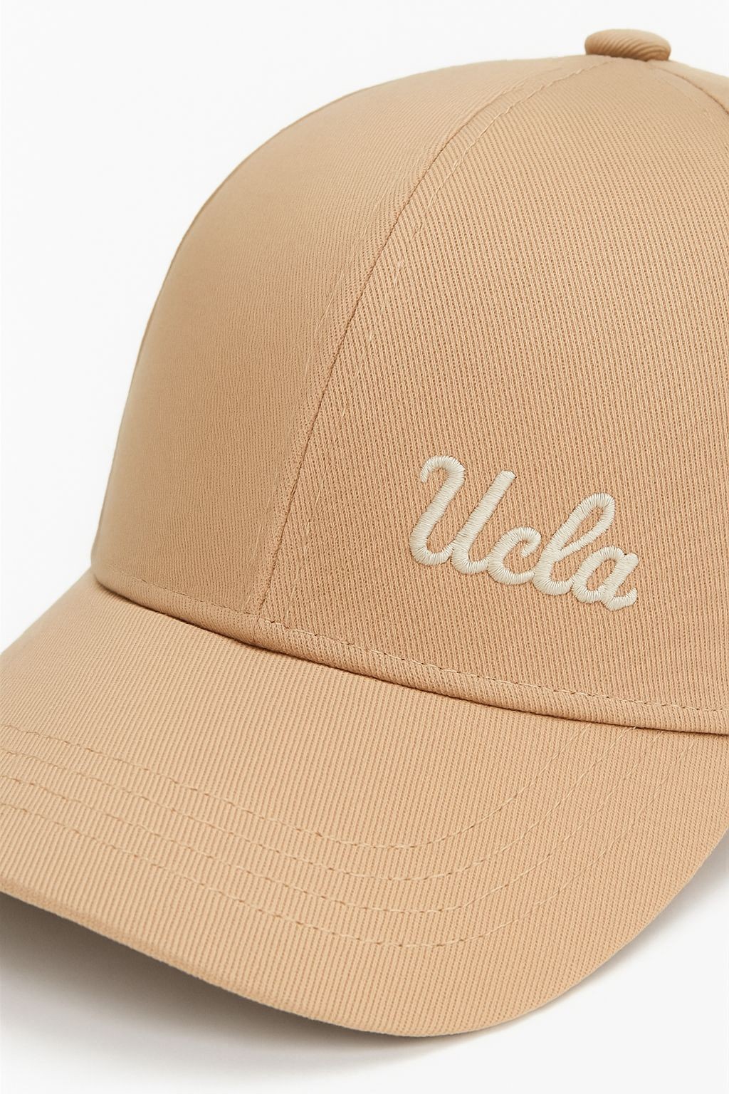 NEO Bej-Beyaz Baseball Cap Nakışlı - Unisex Şapka