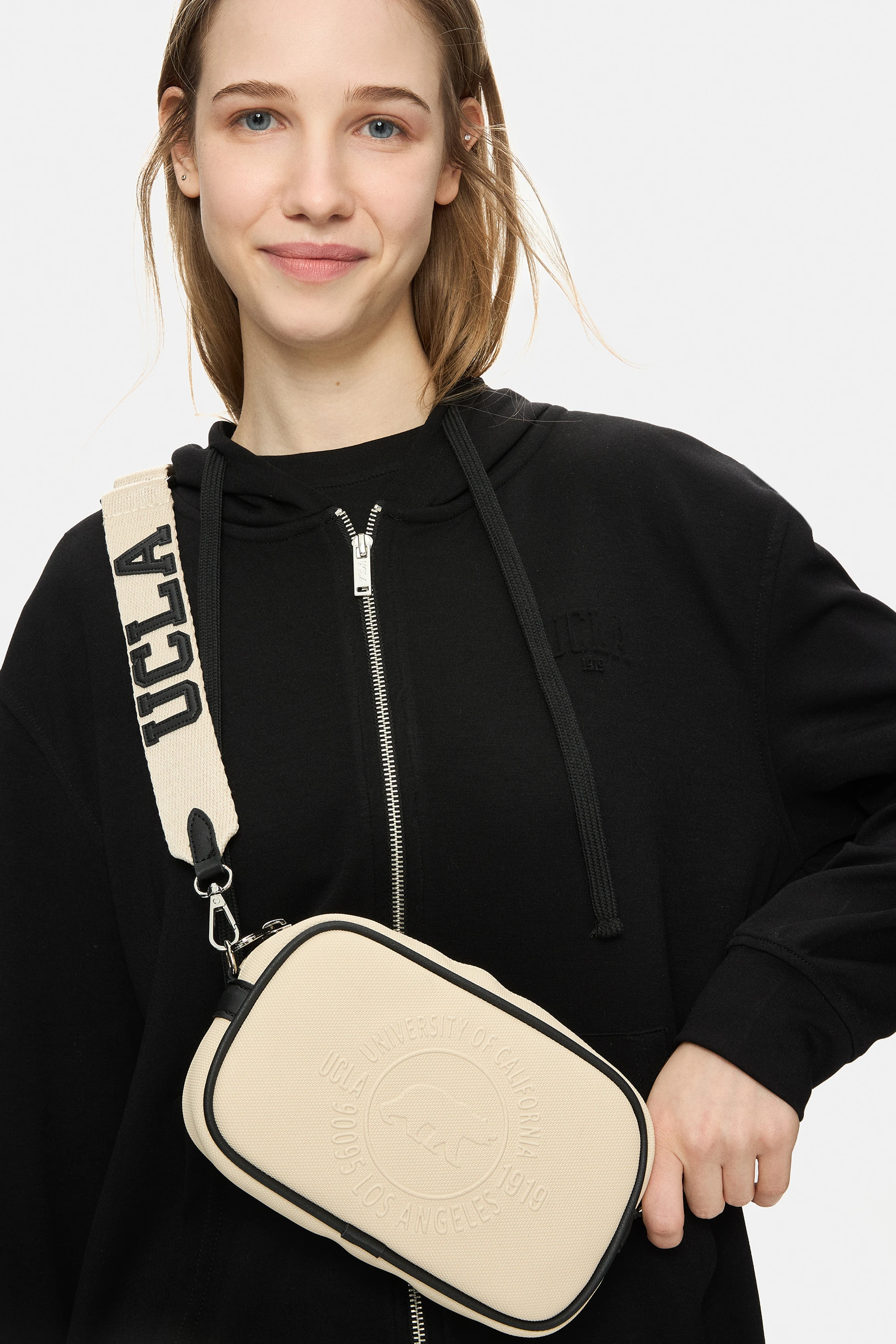 JAZZY Bej Suni Deri Çapraz Çanta - Kadın Çanta