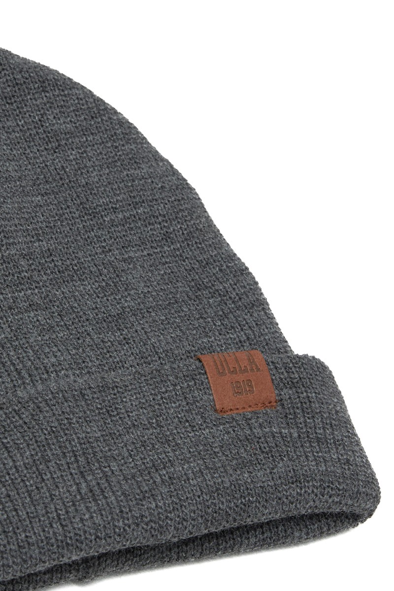 PACIFIC Koyu Gri Bere Nakışlı - Unisex Bere