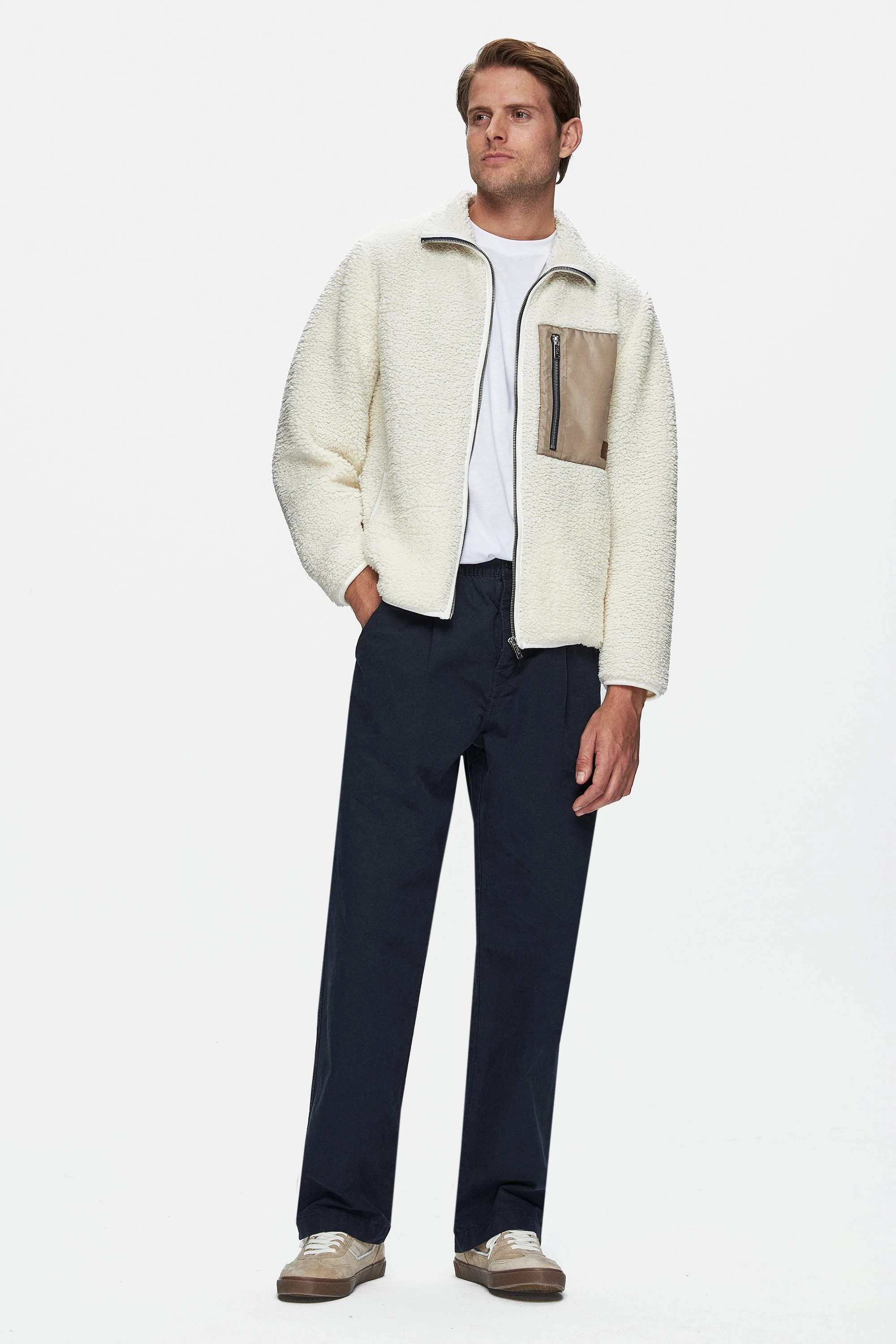 SINEAD Kemik Rengi Polar Standard Fit Erkek Ceket