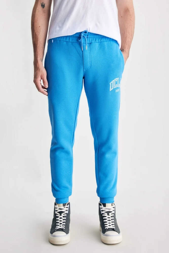 OTTO Açık Mavi Rahat Paça Nakışlı Standard Fit Erkek Eşofman Altı