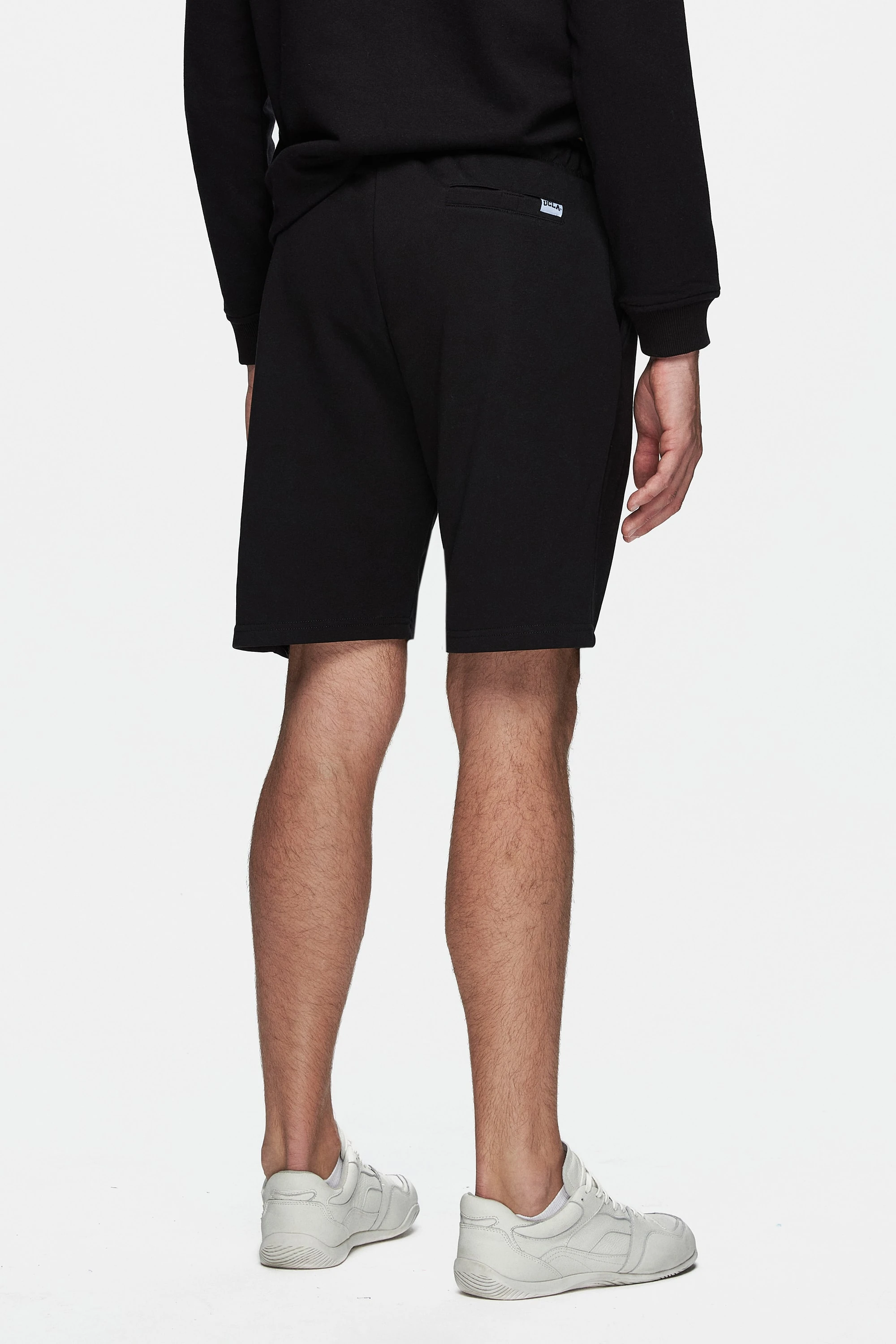 RANDY Siyah Baskılı Standard Fit Erkek Örme Şort