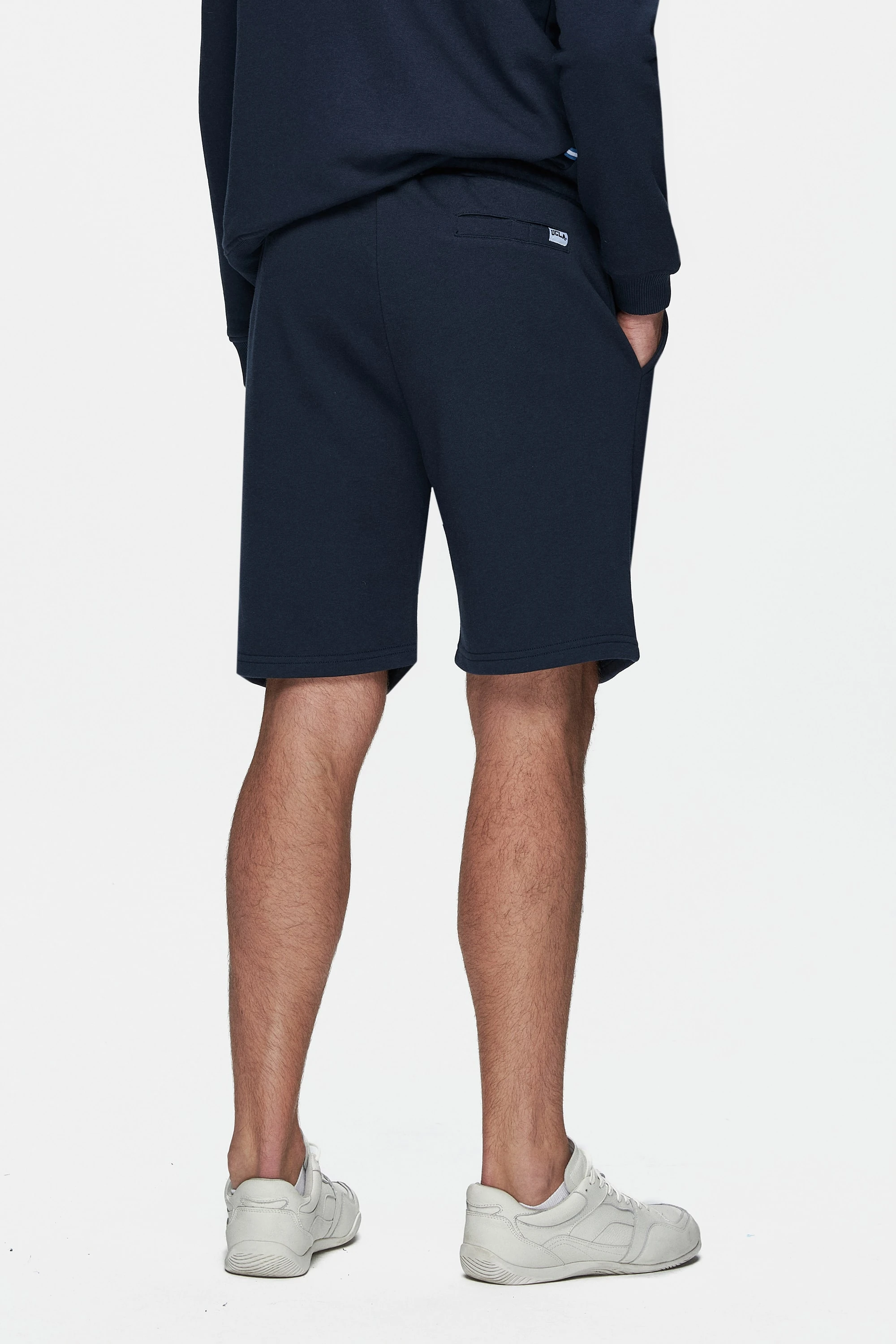 RANDY Lacivert Baskılı Standard Fit Erkek Örme Şort