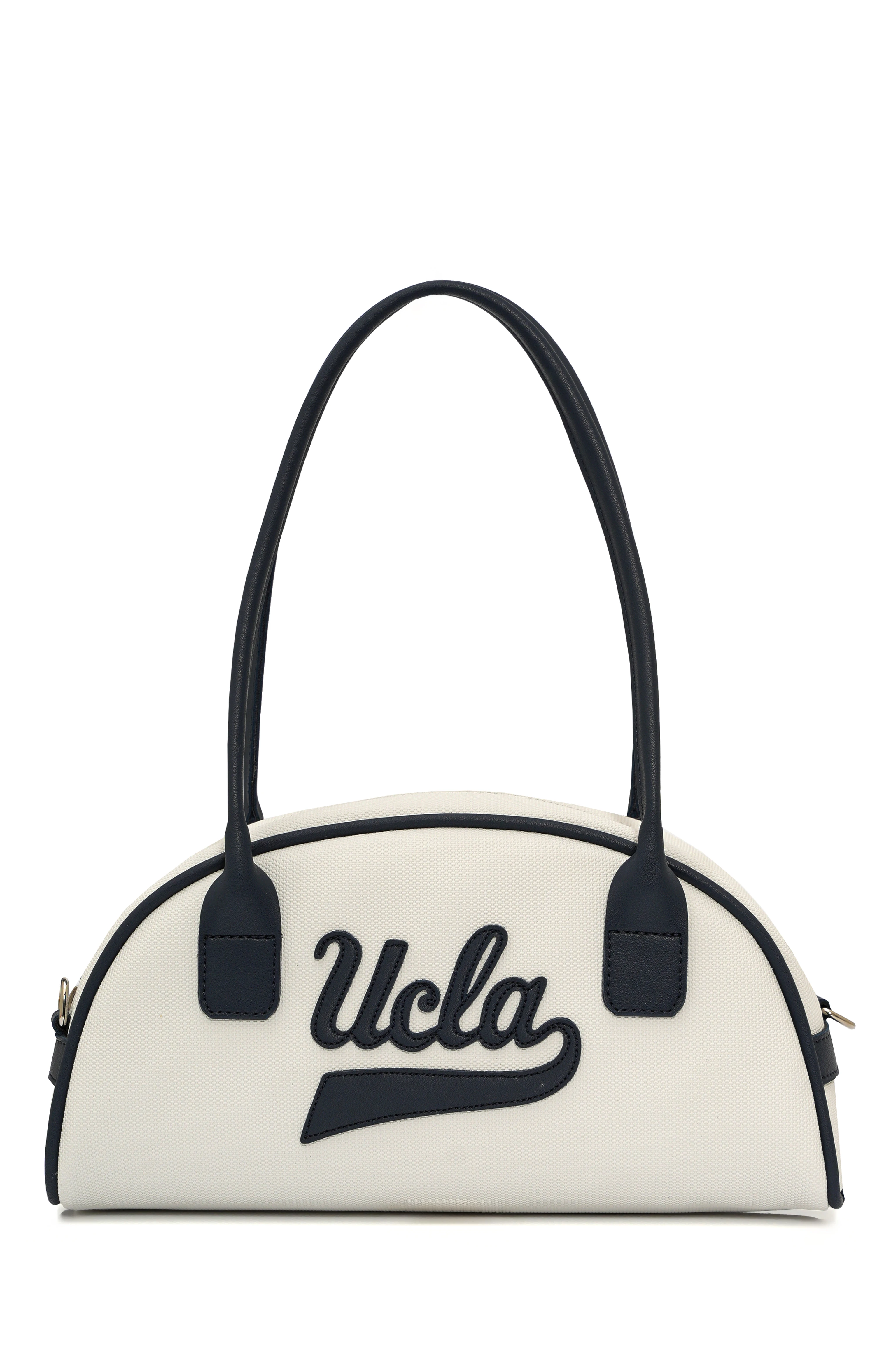 FLORENCE Beyaz Suni Deri Bowling Çanta - Kadın Çanta