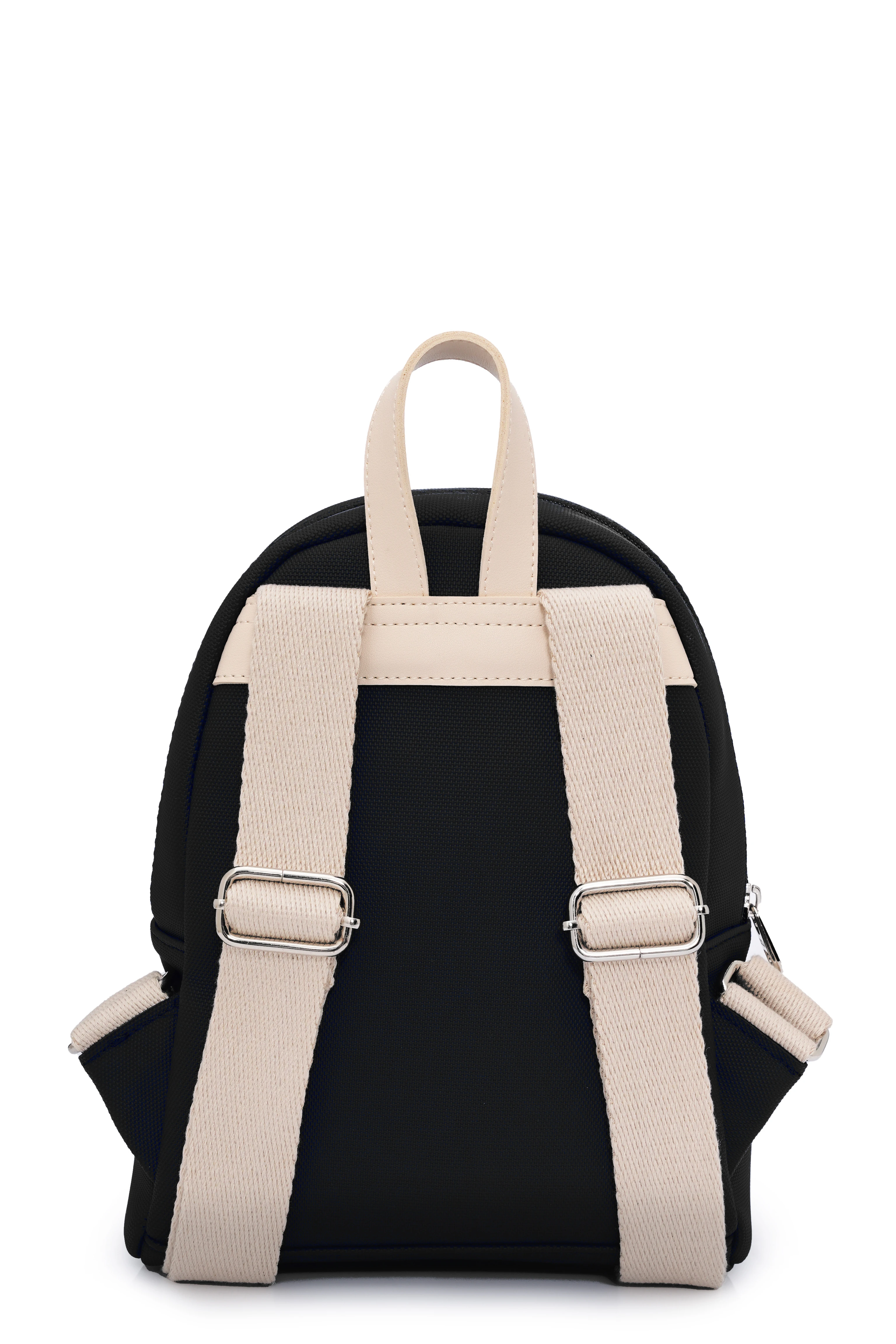 ZOE Siyah Suni Deri Midi Sırt Çantası - Kadın Çanta