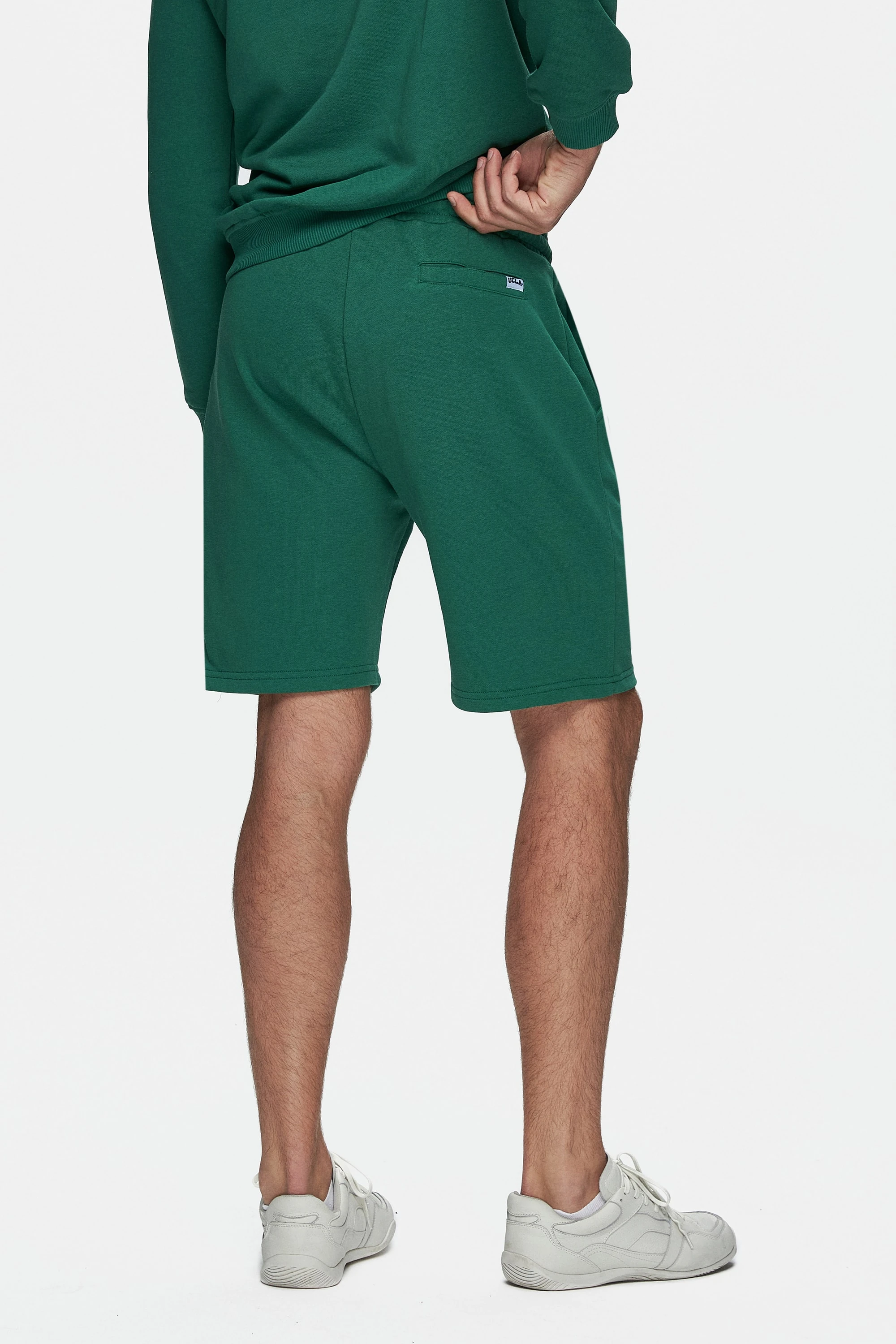 RANDY Yeşil Baskılı Standard Fit Erkek Örme Şort