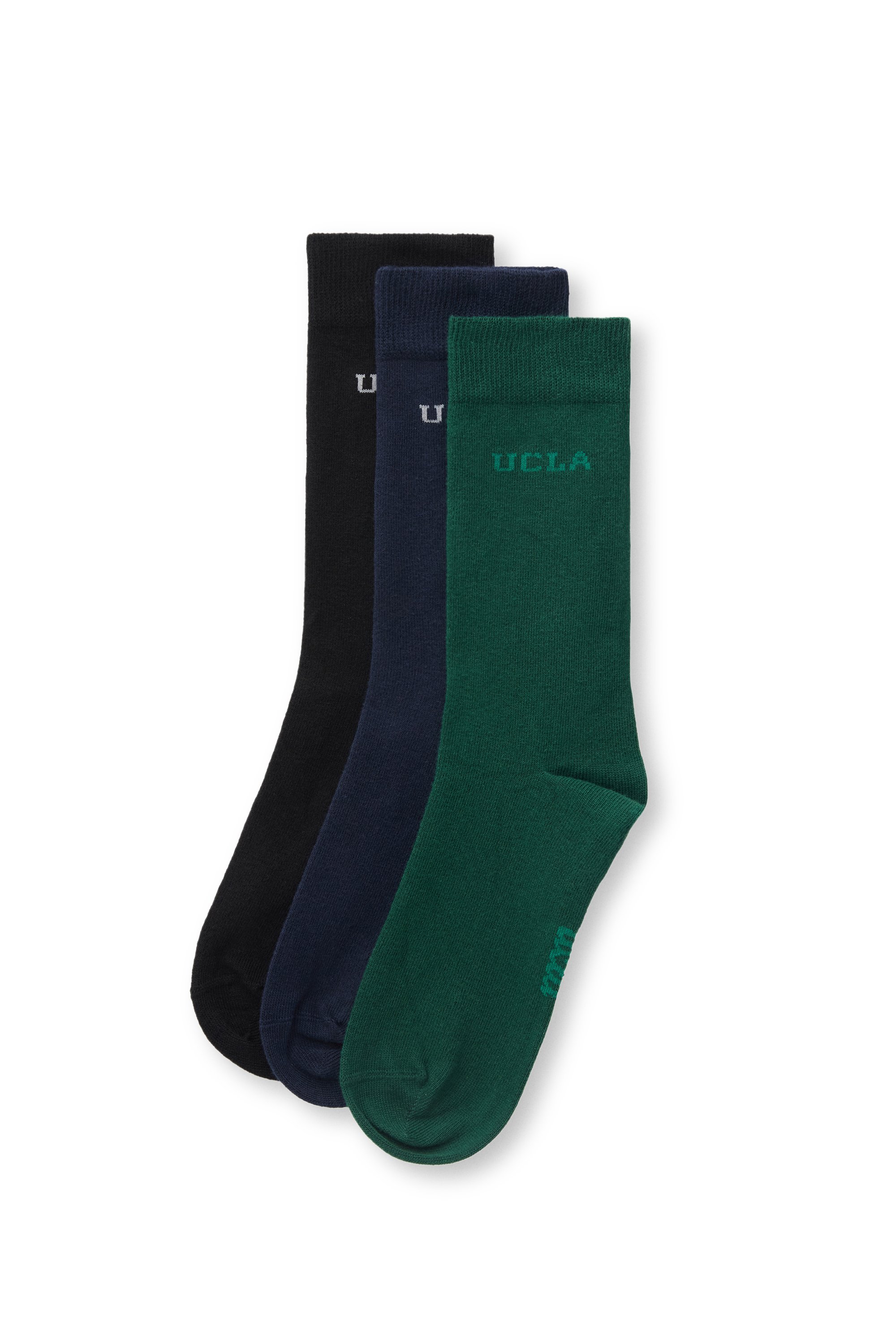 SILVIUS 3'LÜ Siyah Lacivert Yeşil Uzun jakarlı Standard Fit Unisex Çorap