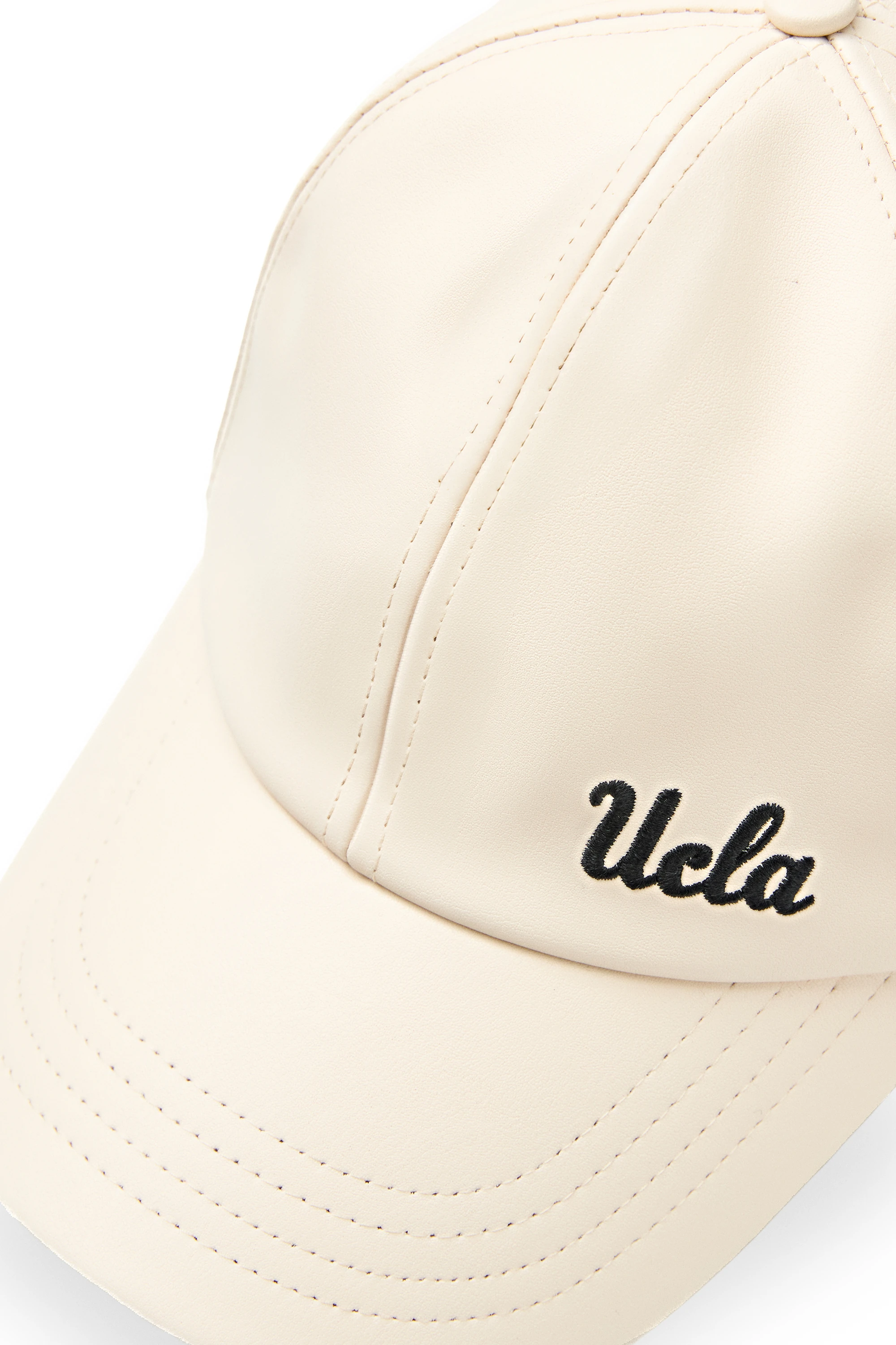 DAMIAN Kemik Rengi Baseball Cap Suni Deri - Unisex Şapka