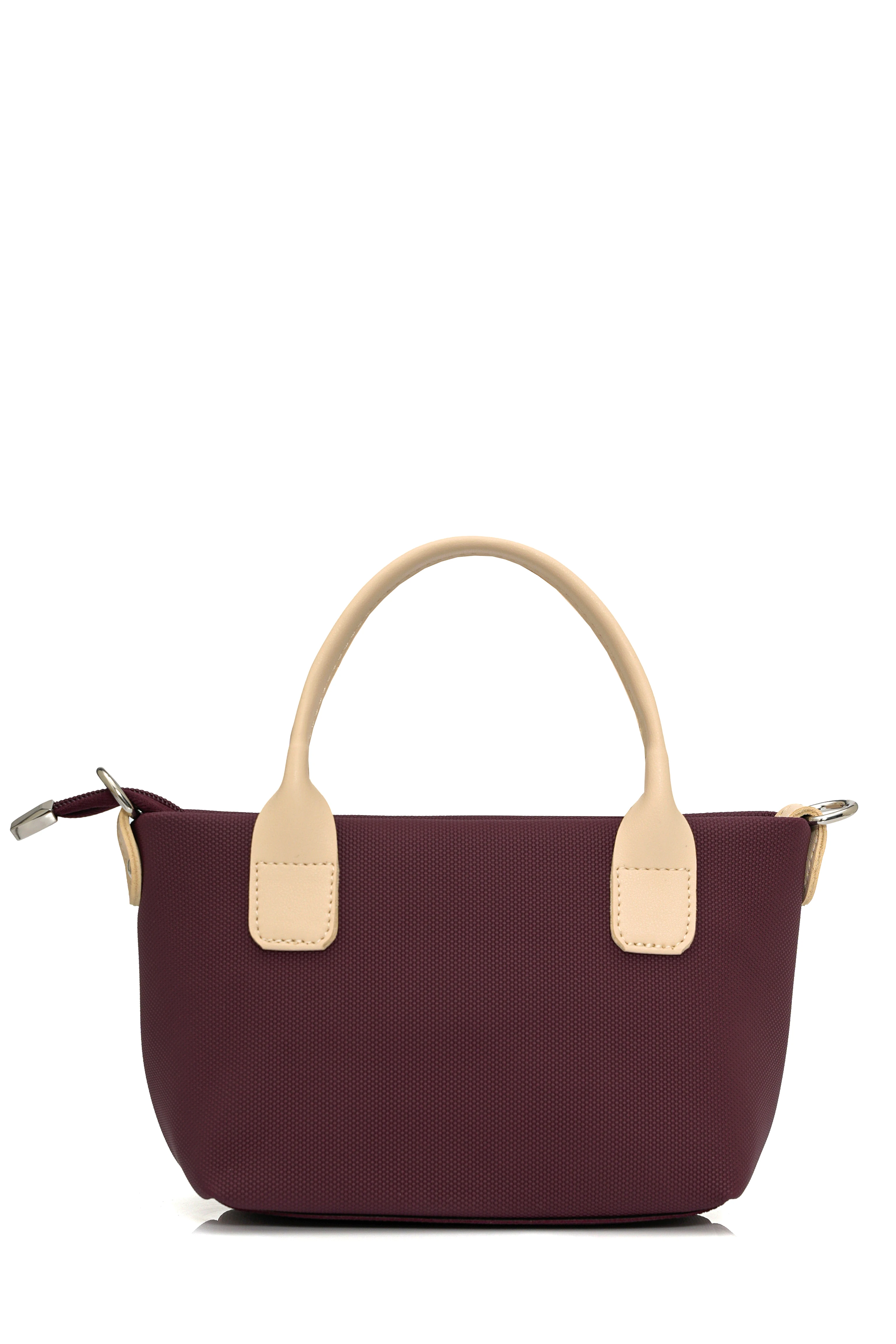 HARLOW Bordo Suni Deri Midi Çapraz Çanta - Kadın Çanta