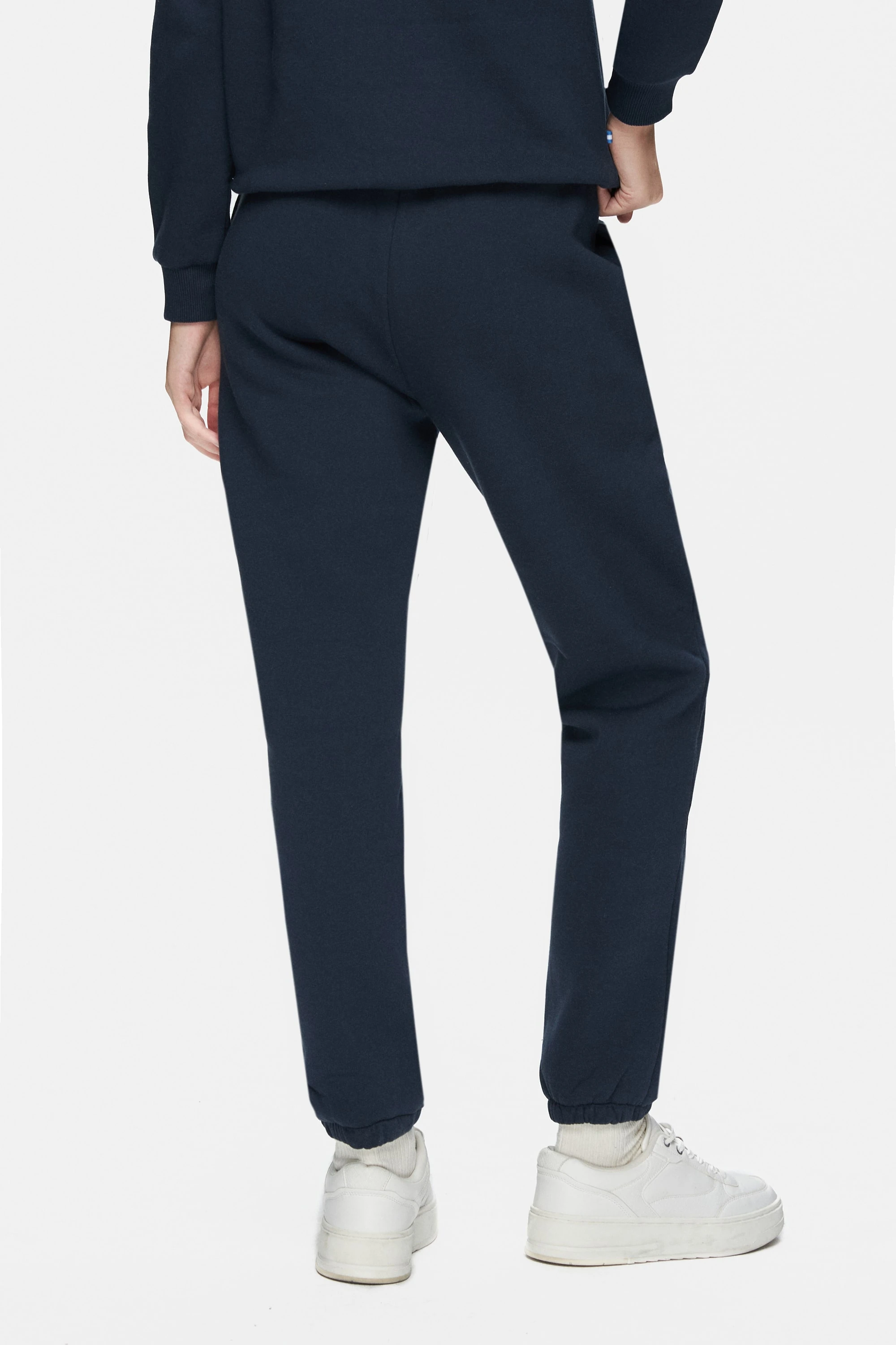 JULES Lacivert Rahat Paça Nakışlı Şardonlu Standard Fit Kadın Eşofman Altı