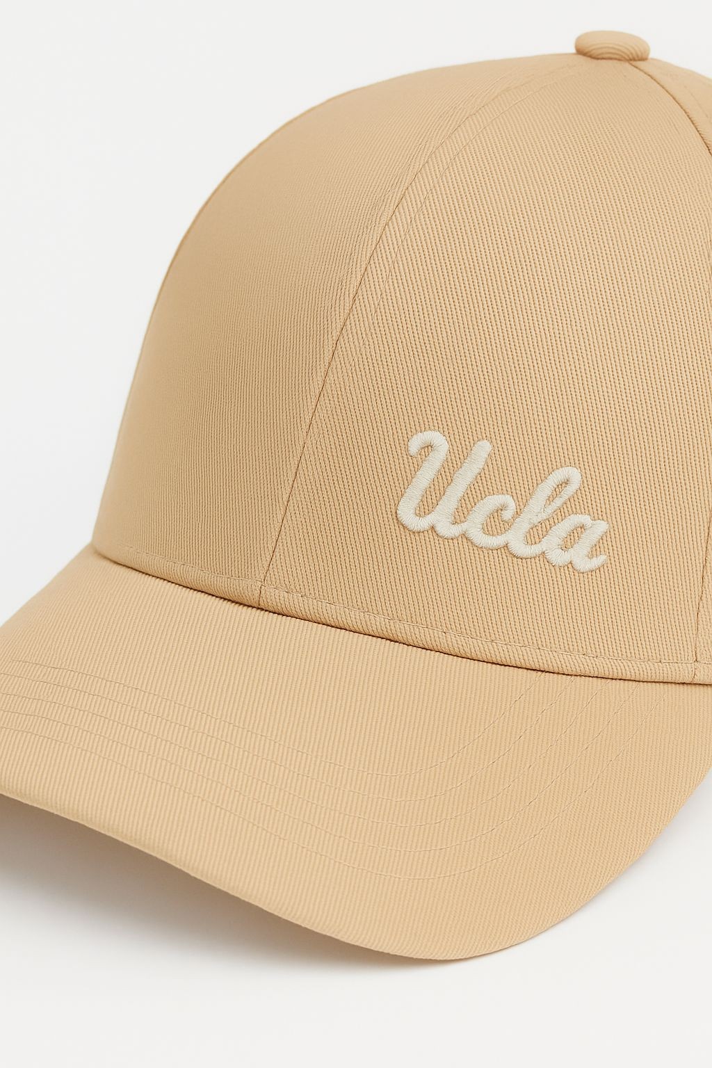 NEO Bej-Beyaz Baseball Cap Nakışlı - Unisex Şapka