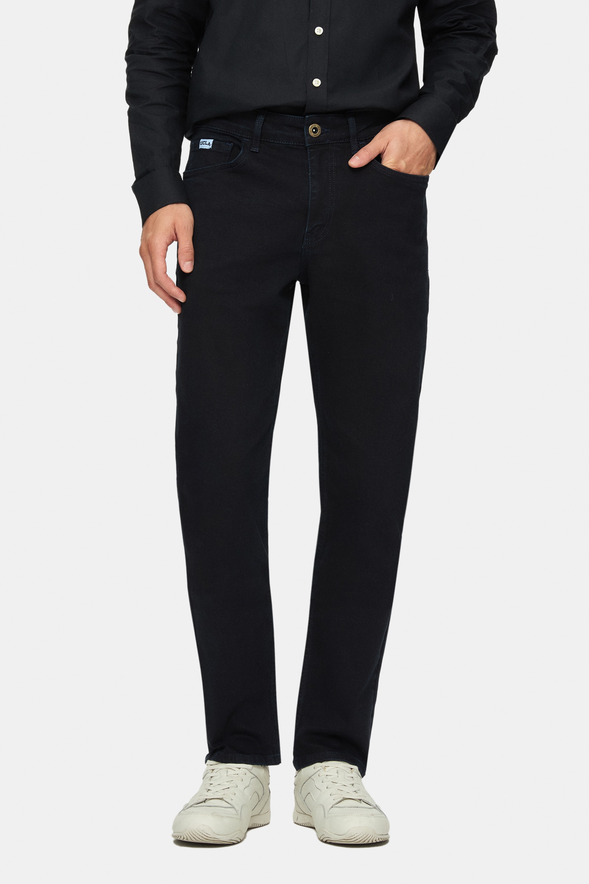 TARO Lacivert Non Denim Stragiht Fit Erkek Pantolon