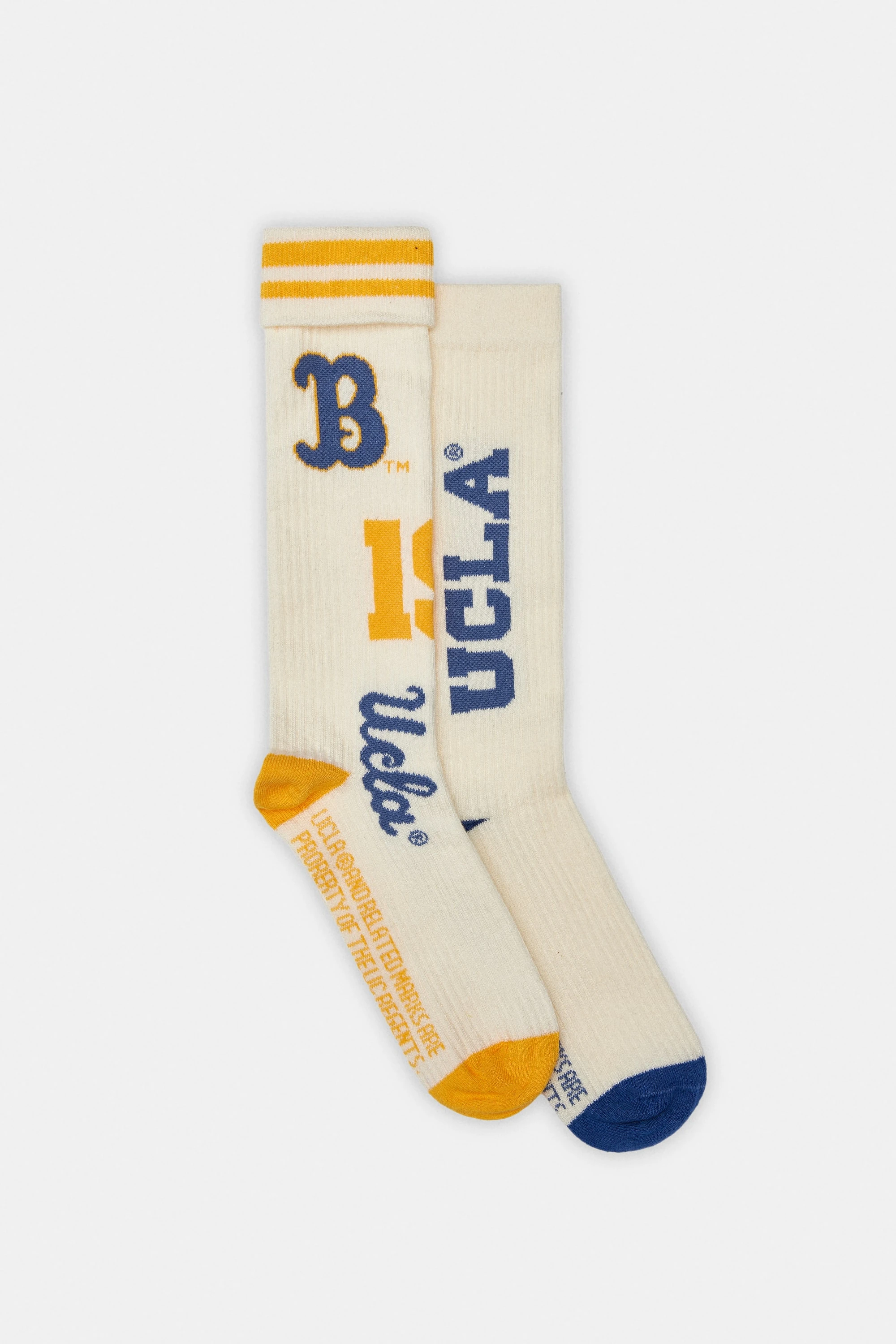 ROMELOS Sarı-Mavi Uzun jakarlı Standard Fit Kadın Çorap