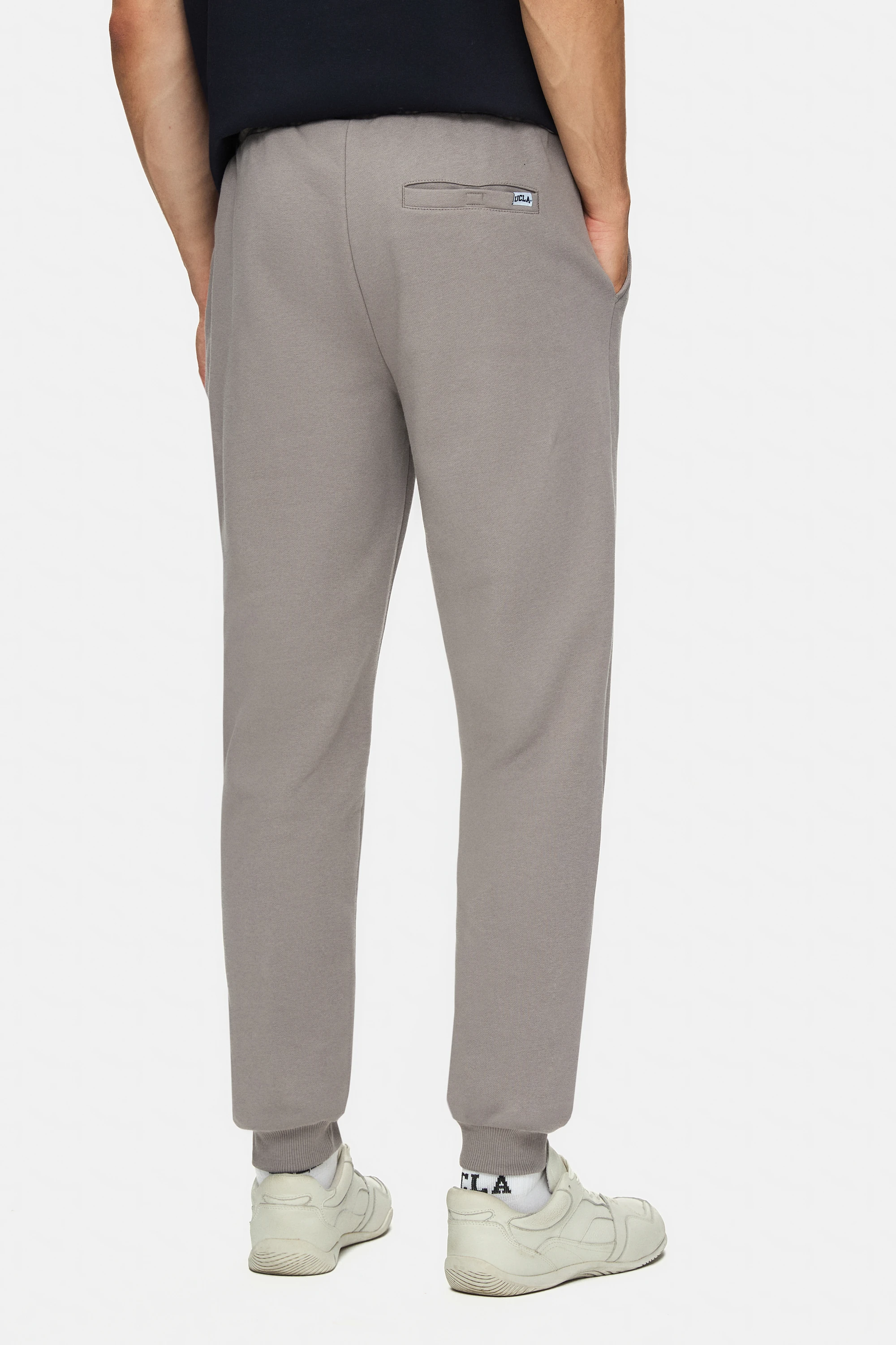 LUSKIN Grafit Daralan Kesim Paçası Lastikli Baskılı Standard Fit Erkek Eşofman Altı