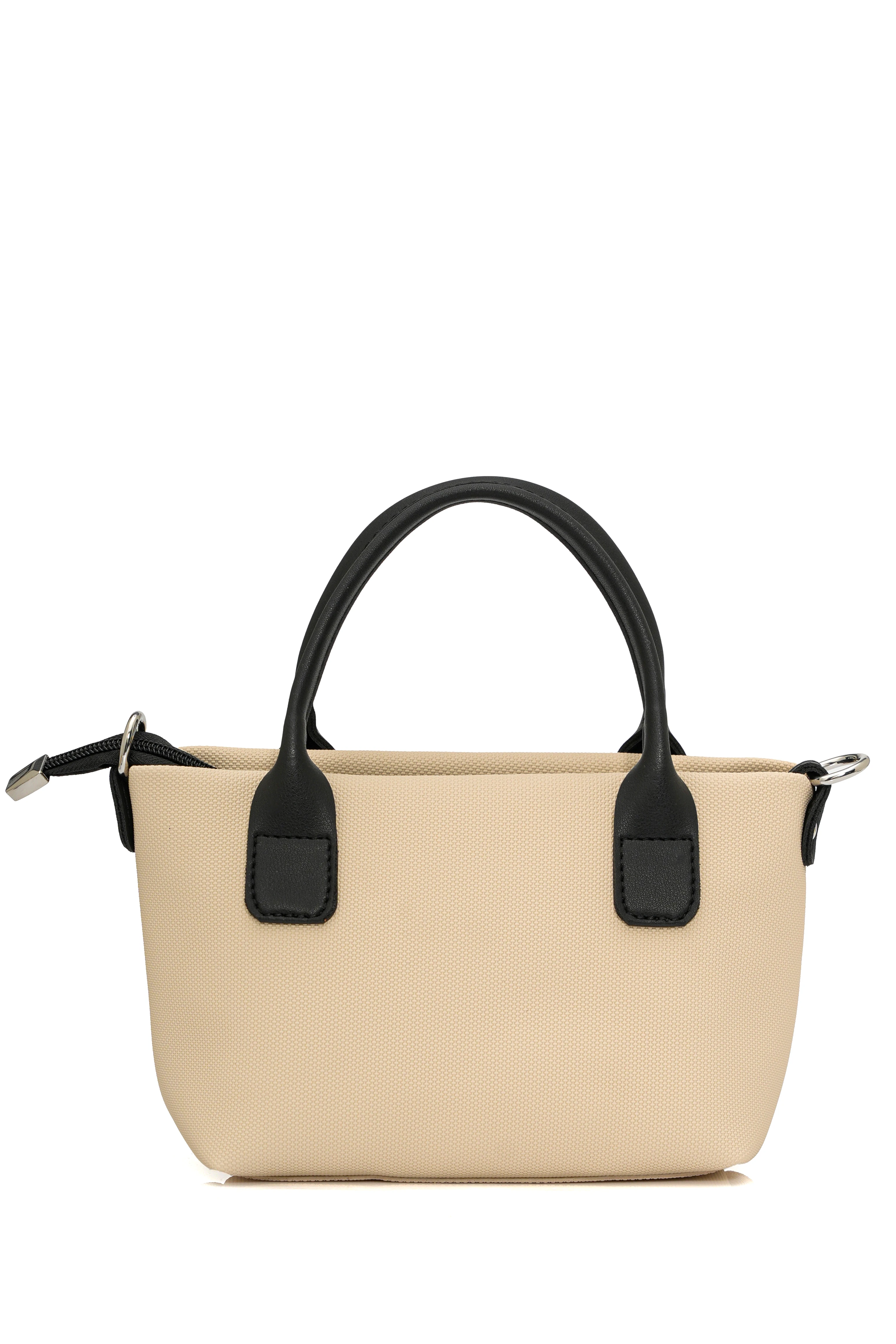 HARLOW Bej Suni Deri Midi Çapraz Çanta - Kadın Çanta