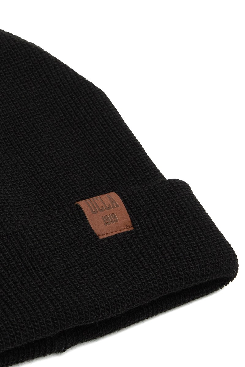 PACIFIC Siyah Bere Nakışlı - Unisex Bere