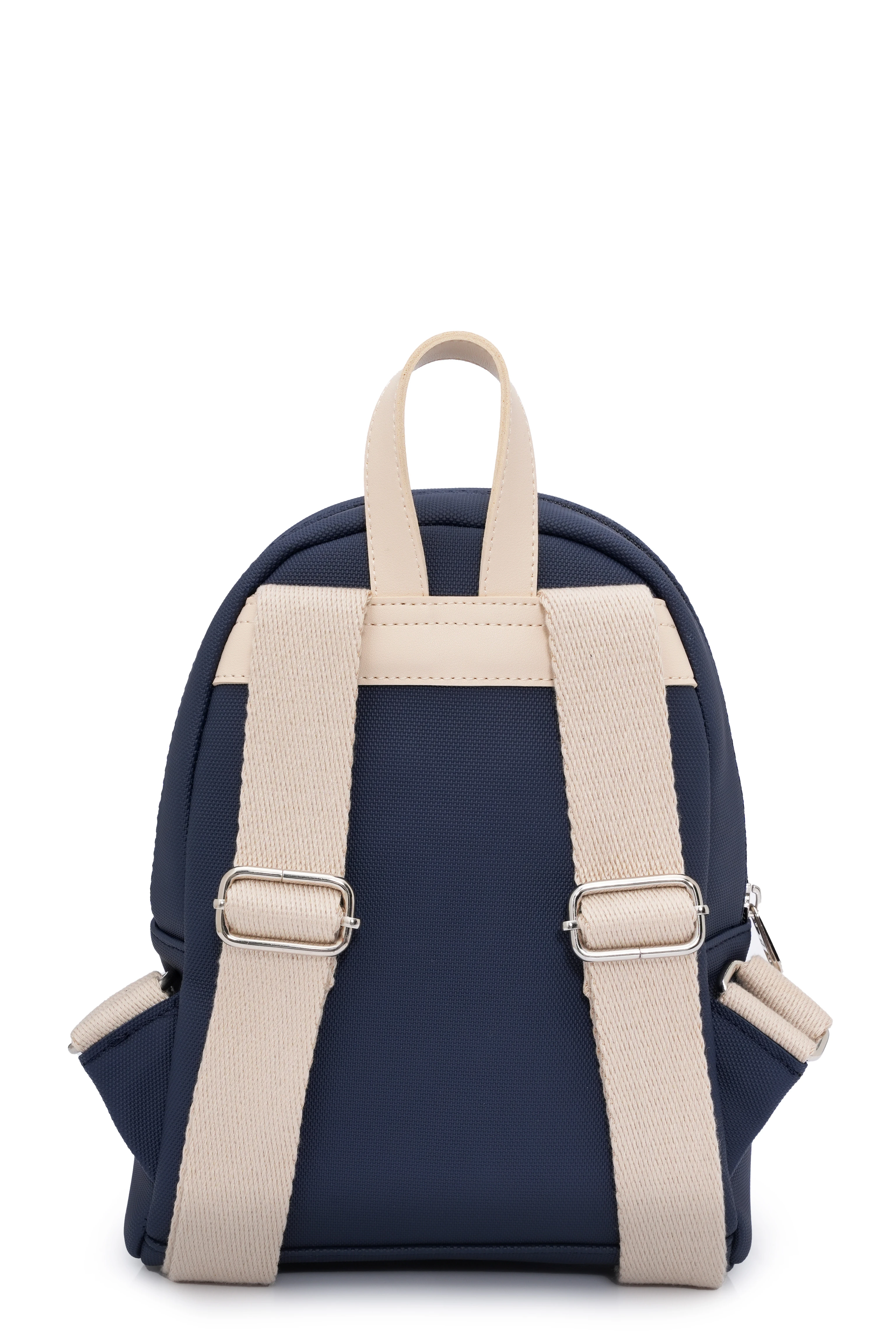 ZOE Lacivert Suni Deri Midi Sırt Çantası - Kadın Çanta