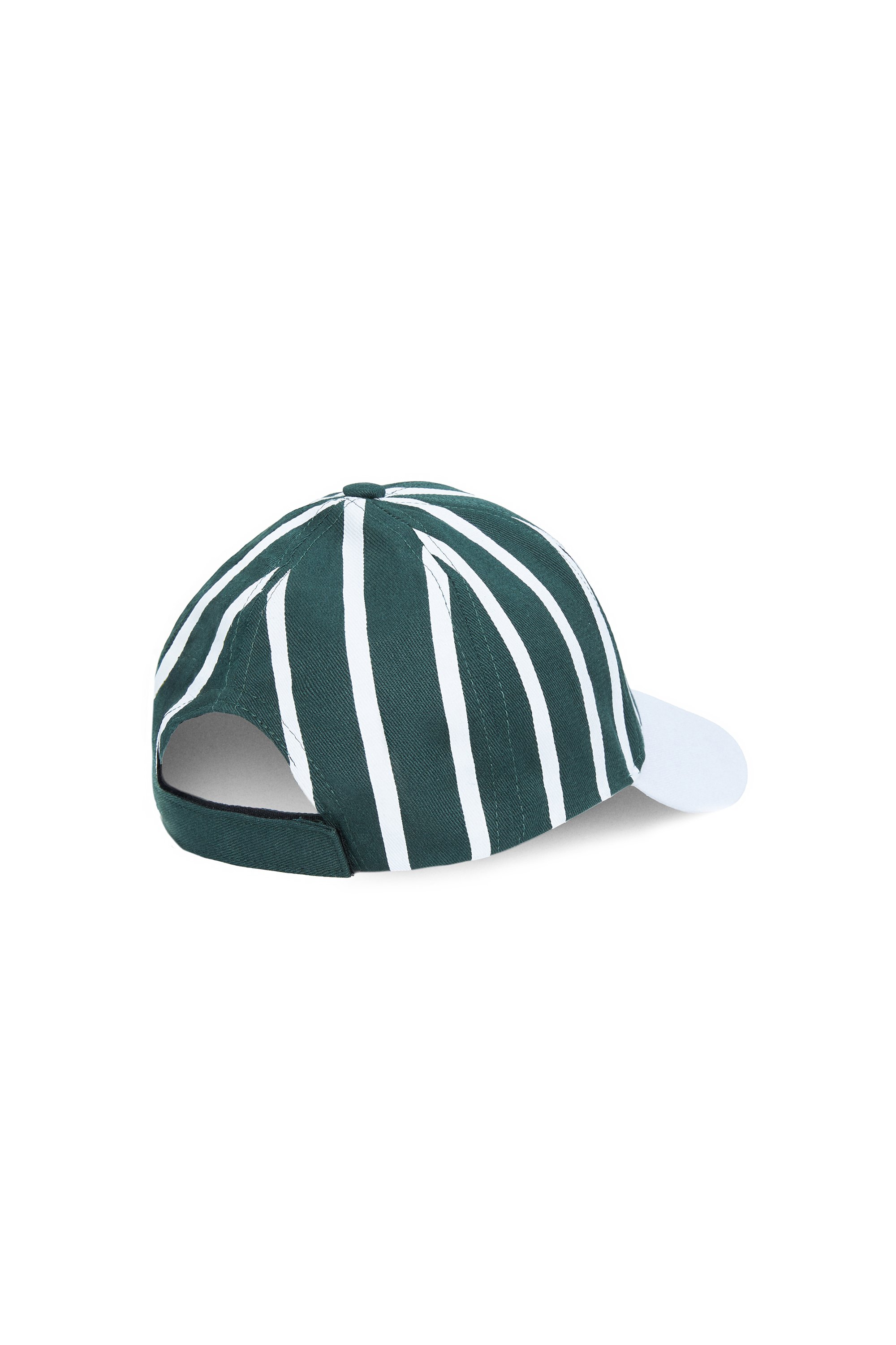 CHET Yeşil Baseball Cap Çizgili Nakışlı - Unisex Şapka