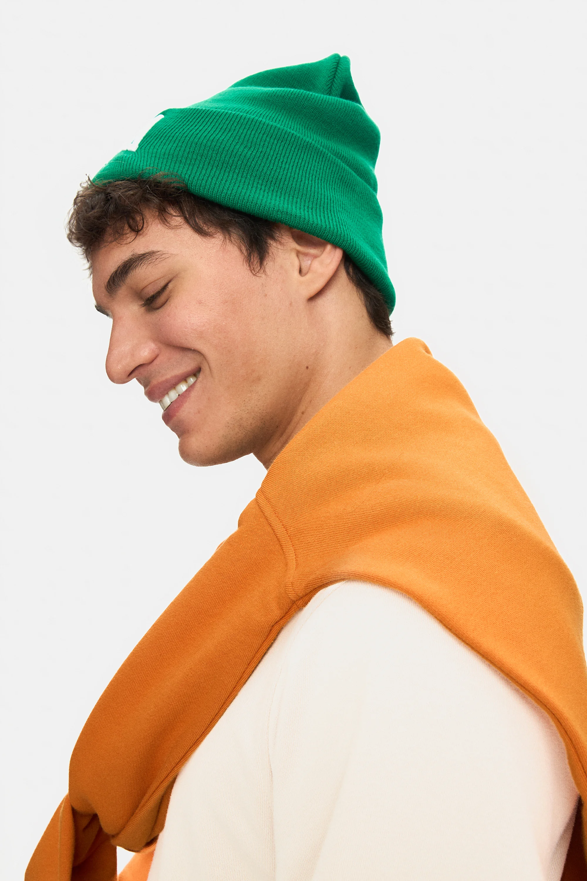 LANITA Yeşil Bere Nakışlı - Unisex Bere