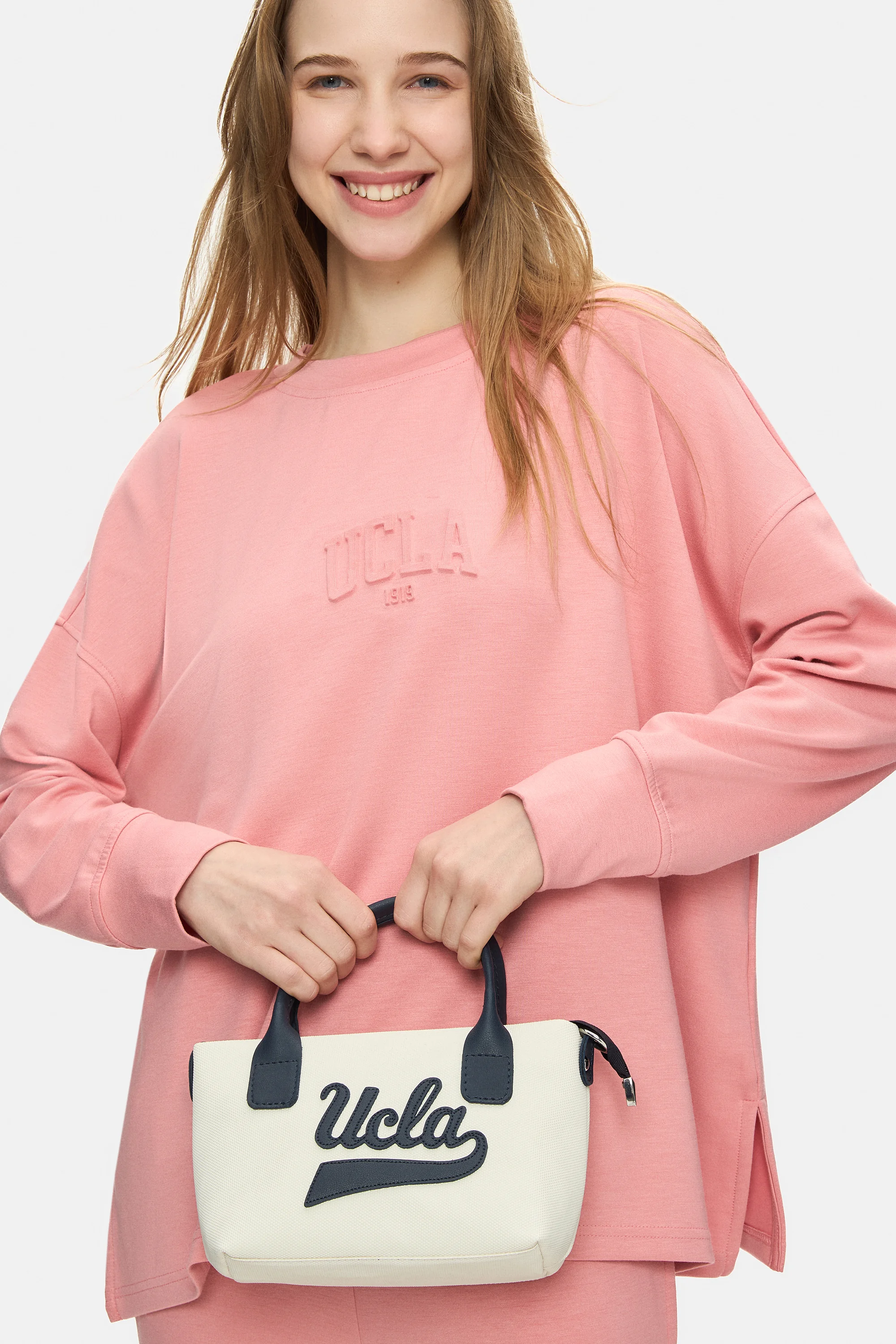 HARLOW Beyaz Suni Deri Midi Çapraz Çanta - Kadın Çanta