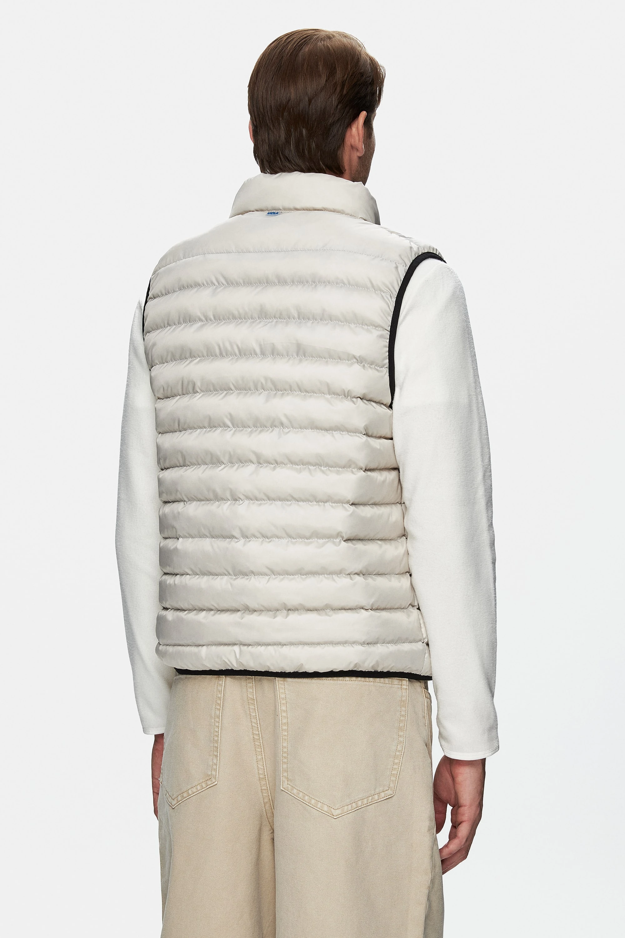 BLUME Bej Fermuarlı ve Cepli Polyester Standard Fit Erkek Yelek