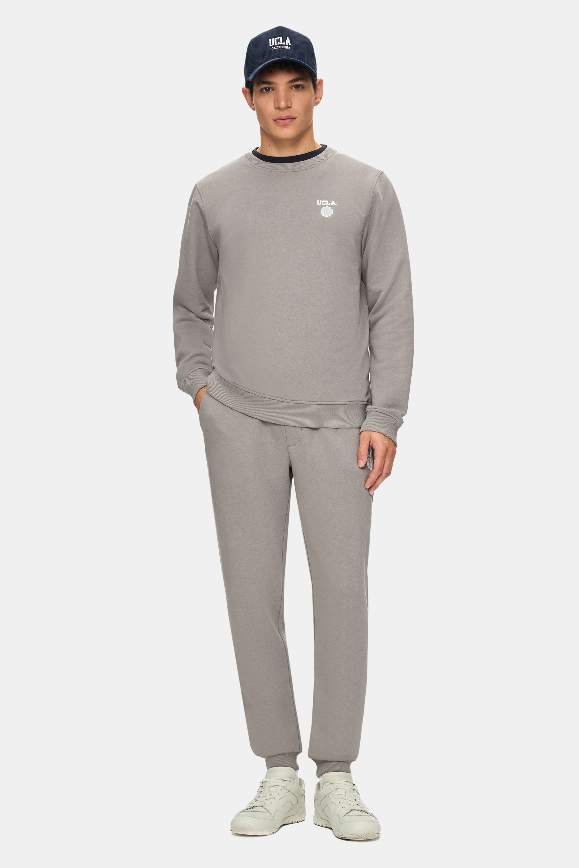 VALLEY Grafit Bisiklet Yaka Baskılı Standard Fit Erkek Sweatshirt