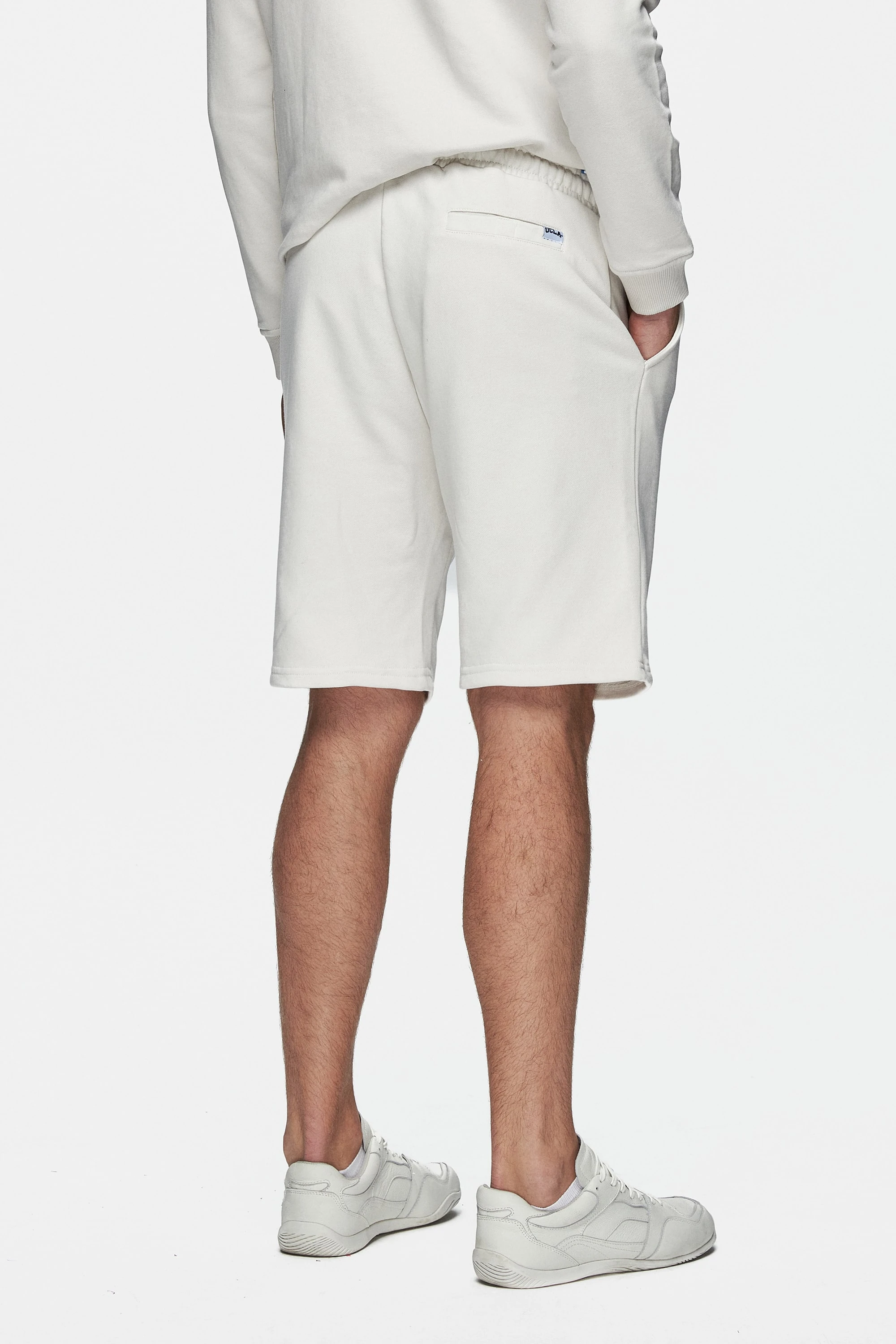 RANDY Bej Baskılı Standard Fit Erkek Örme Şort