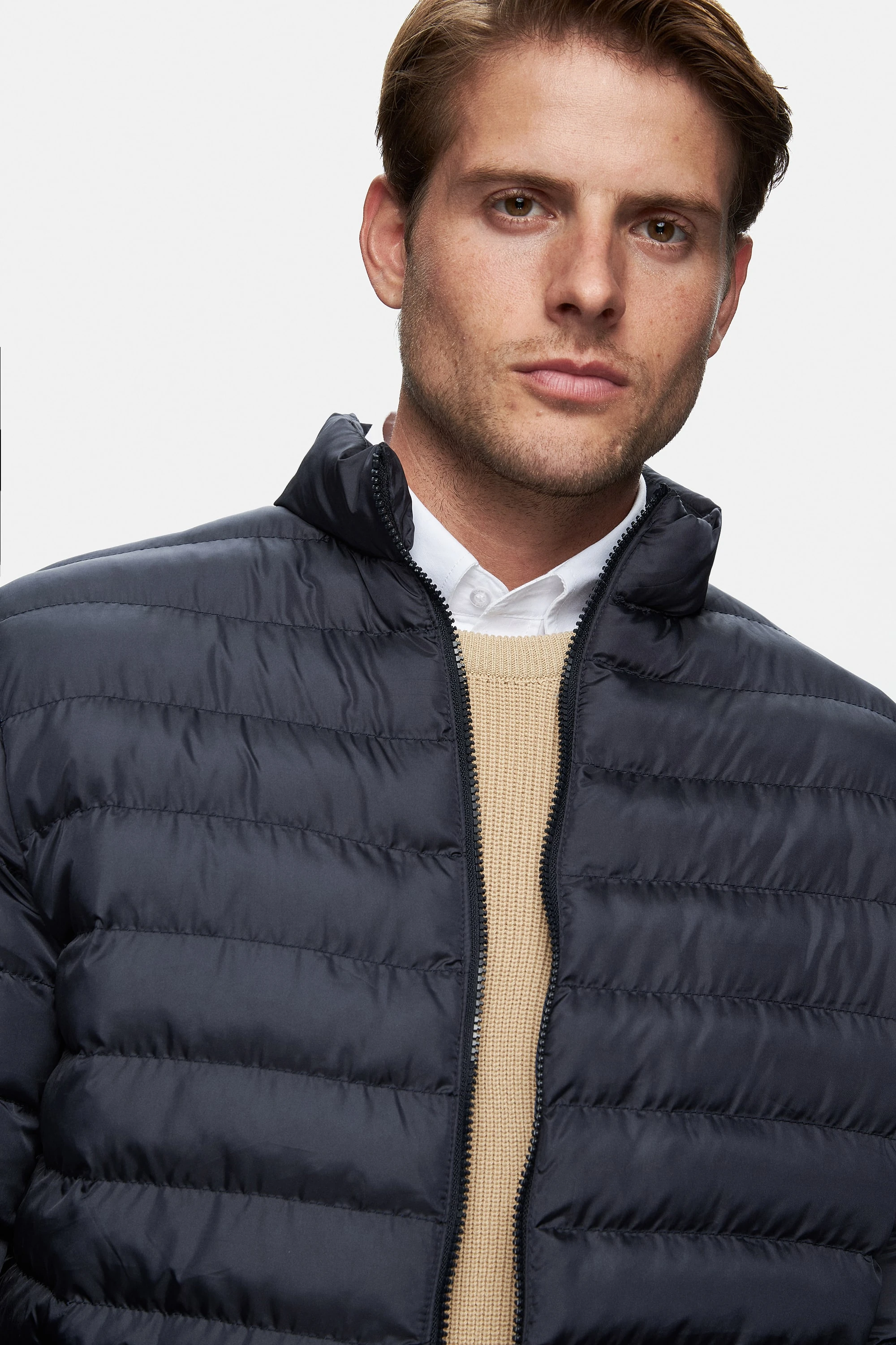 NORTHWIN Lacivert Fermuarlı ve Cepli Polyester Standard Fit Erkek Mont