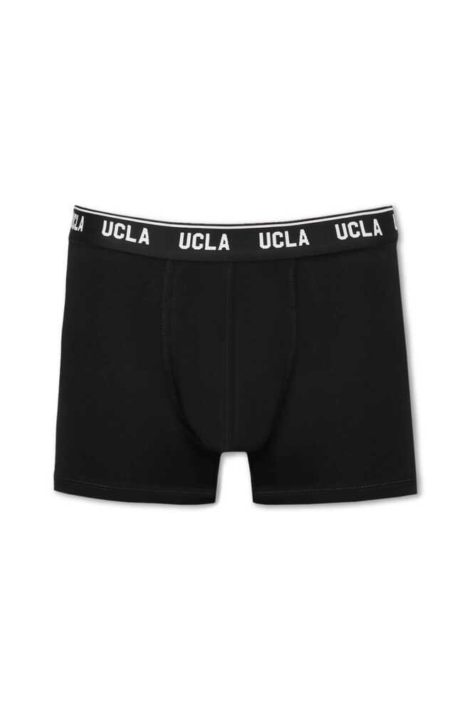IRVINE Siyah Bel Bantlı Jakarlı Standard Fit Erkek Boxer
