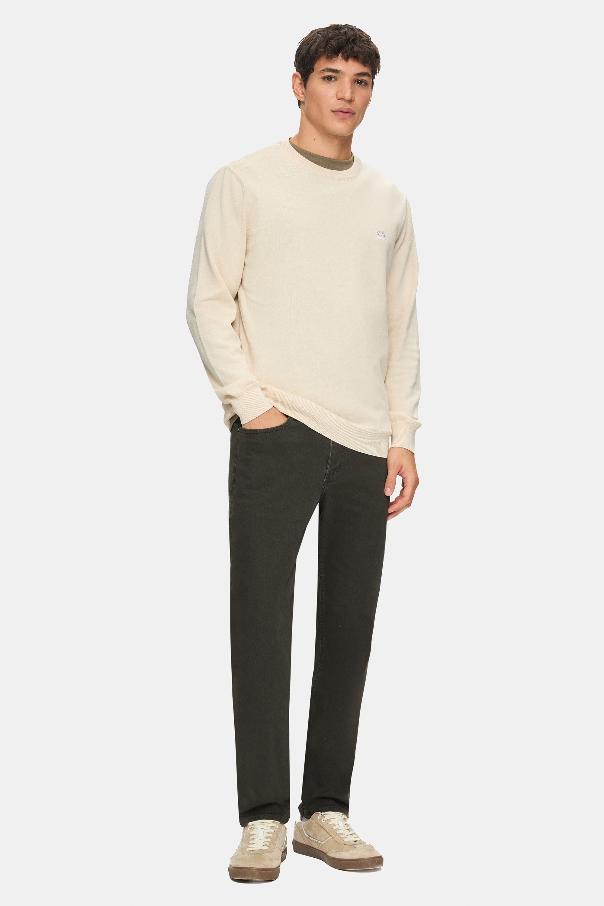 TARO Haki Non Denim Stragiht Fit Erkek Pantolon