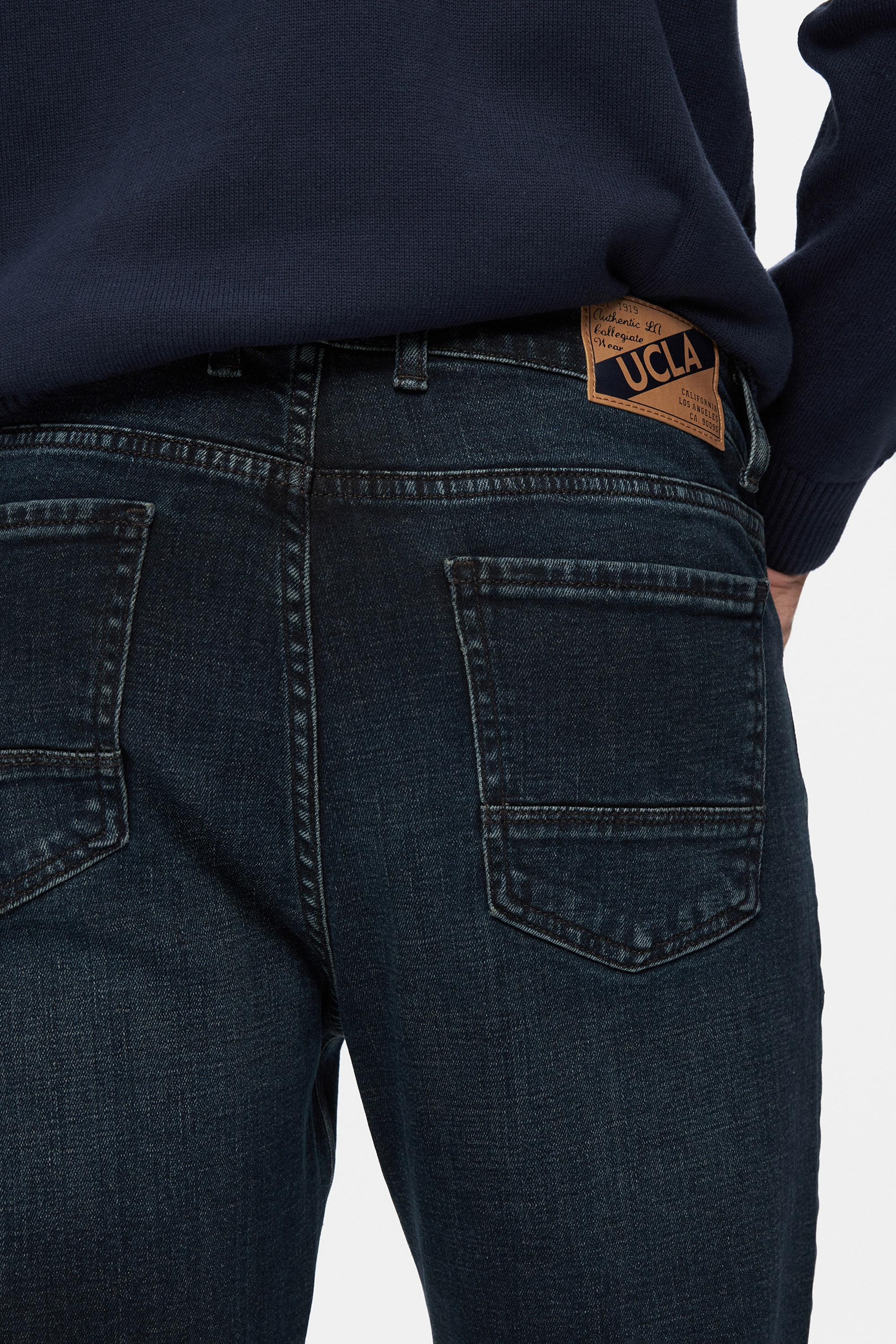 MURRAY Mavi Denim Nakışlı Standard Fit Erkek Pantolon