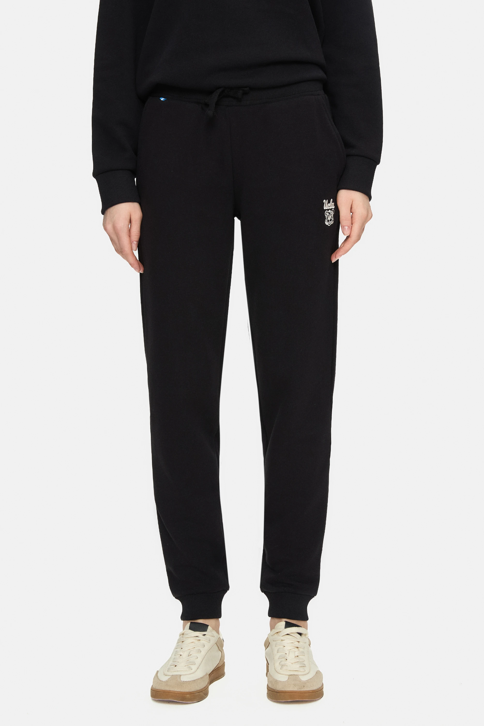 ESTHER-MARAIS Siyah Şardonlu Nakışlı Loose Fit Kadın Takım