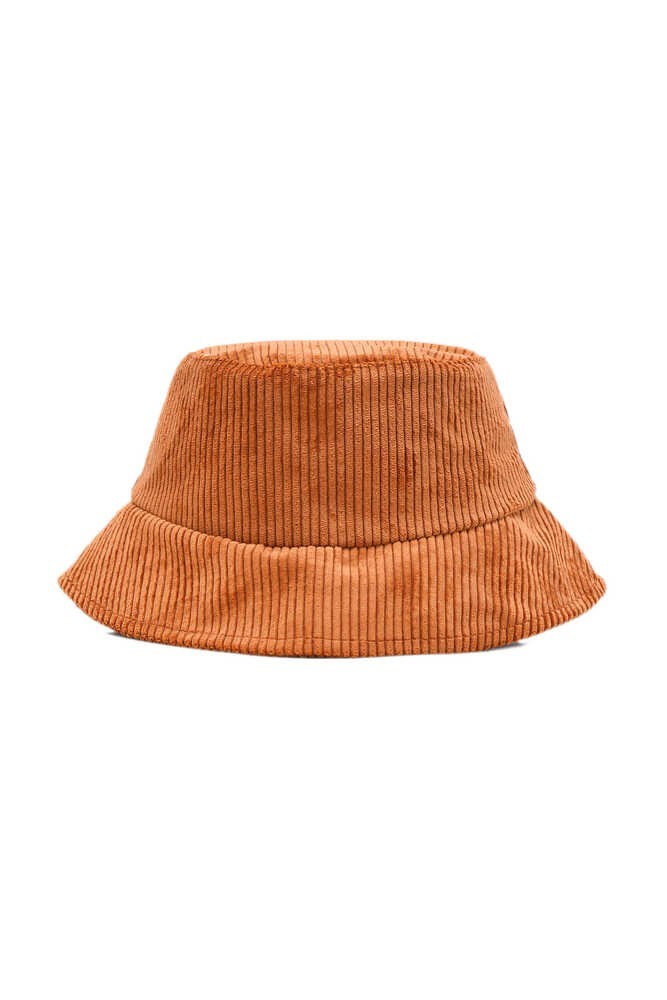 CARRIE Kahve Bucket-Kadife Nakışlı - Unisex Şapka