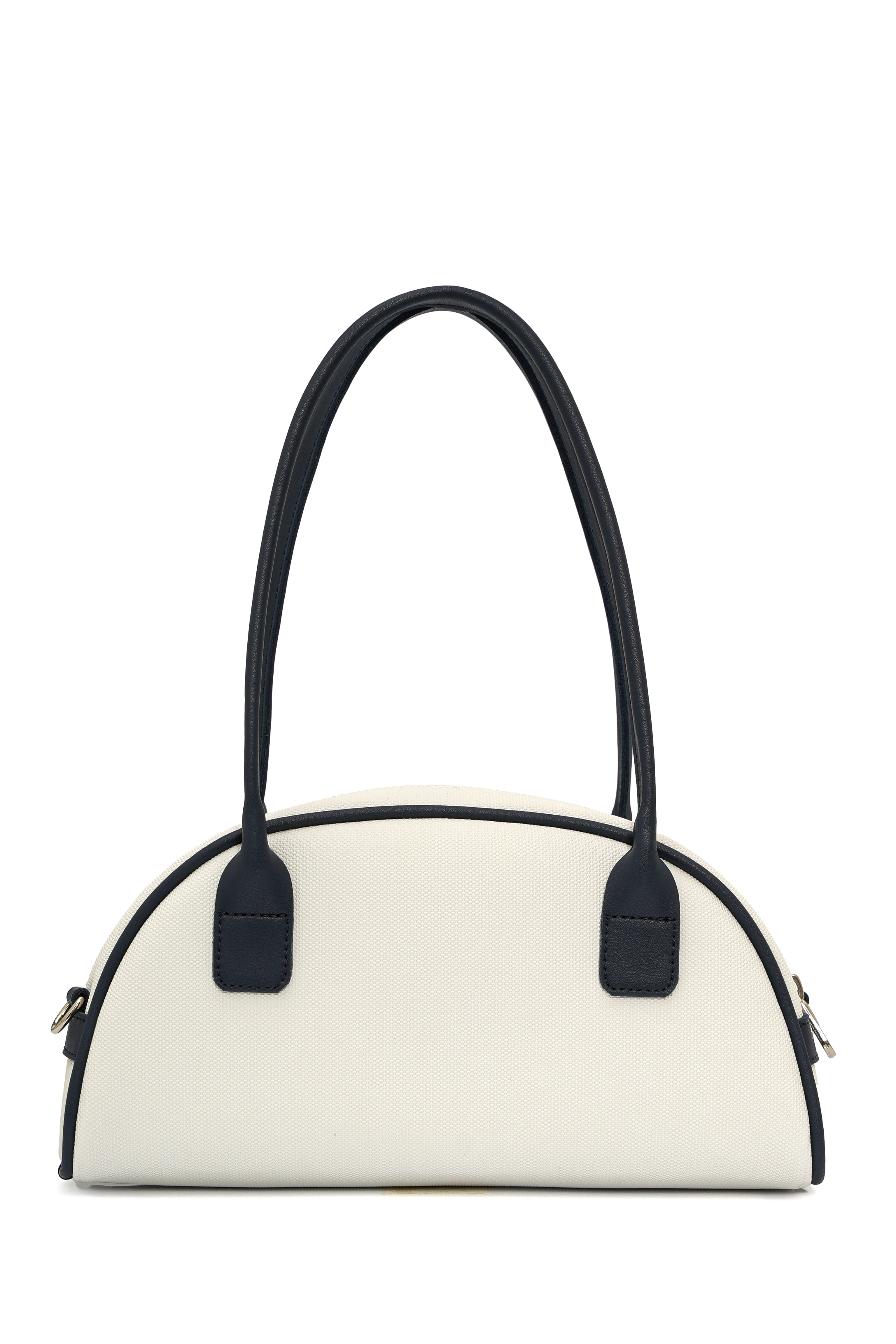 FLORENCE Beyaz Suni Deri Bowling Çanta - Kadın Çanta