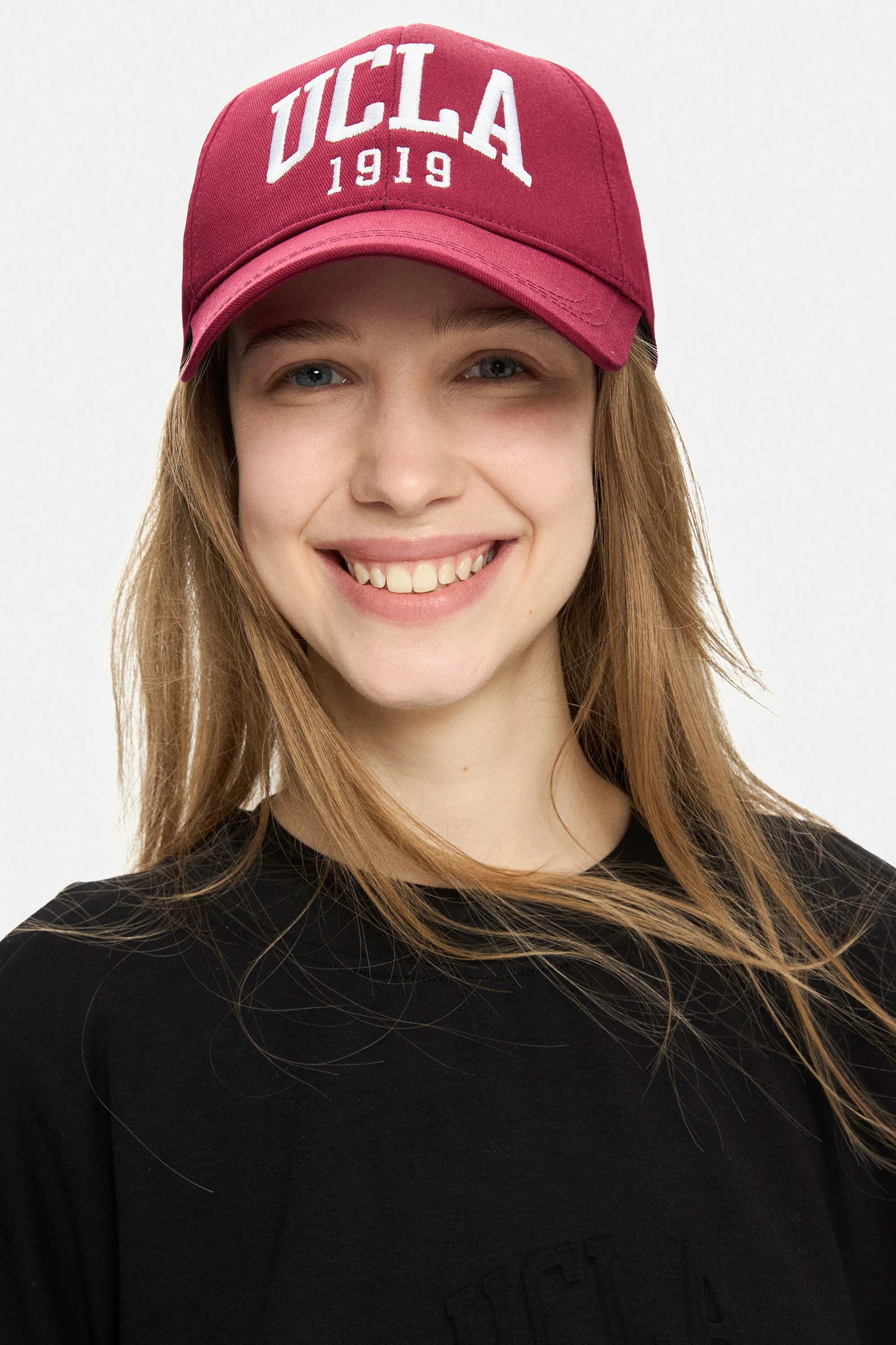 BALLARD Bordo Baseball Cap Nakışlı - Unisex Şapka