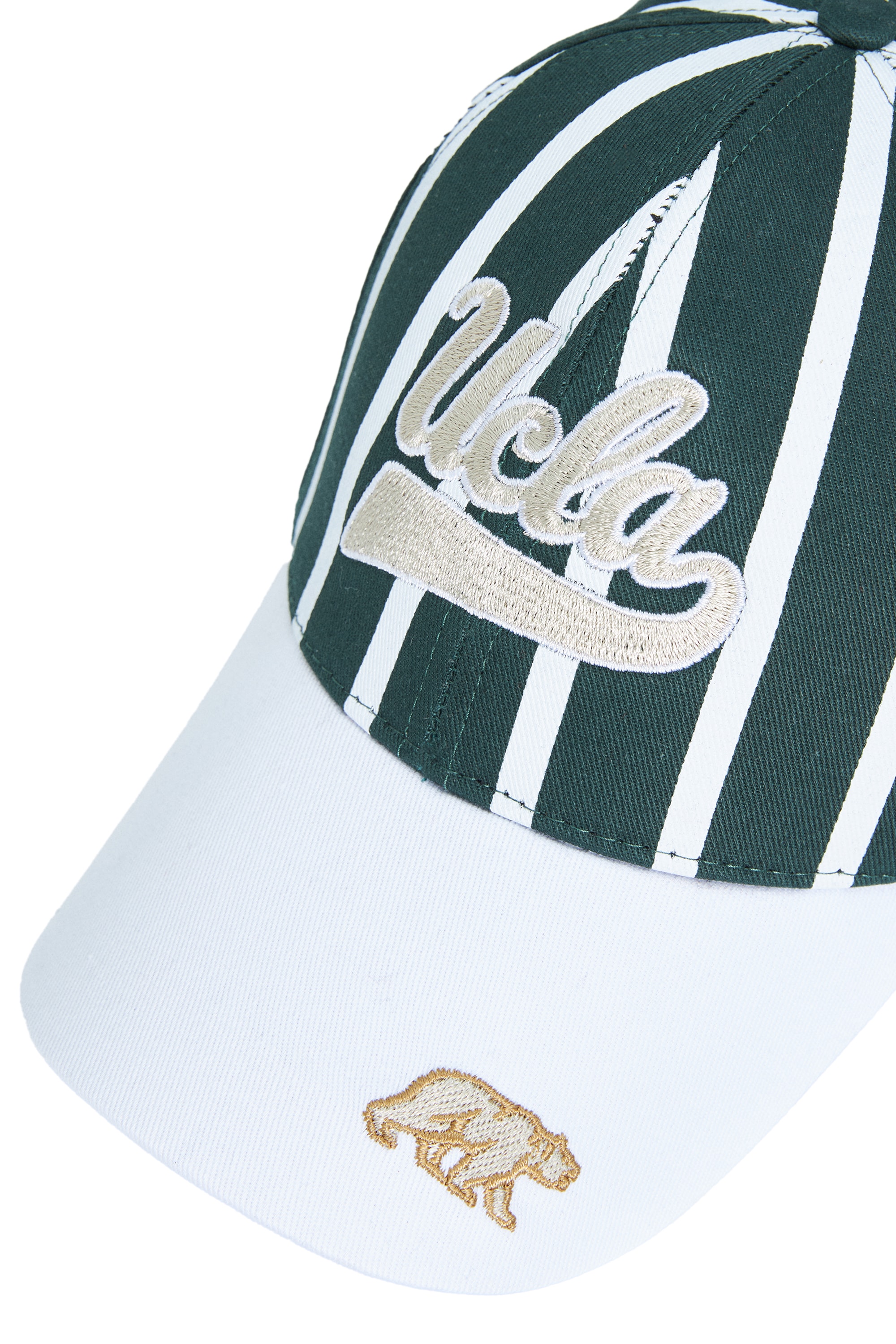 CHET Yeşil Baseball Cap Çizgili Nakışlı - Unisex Şapka