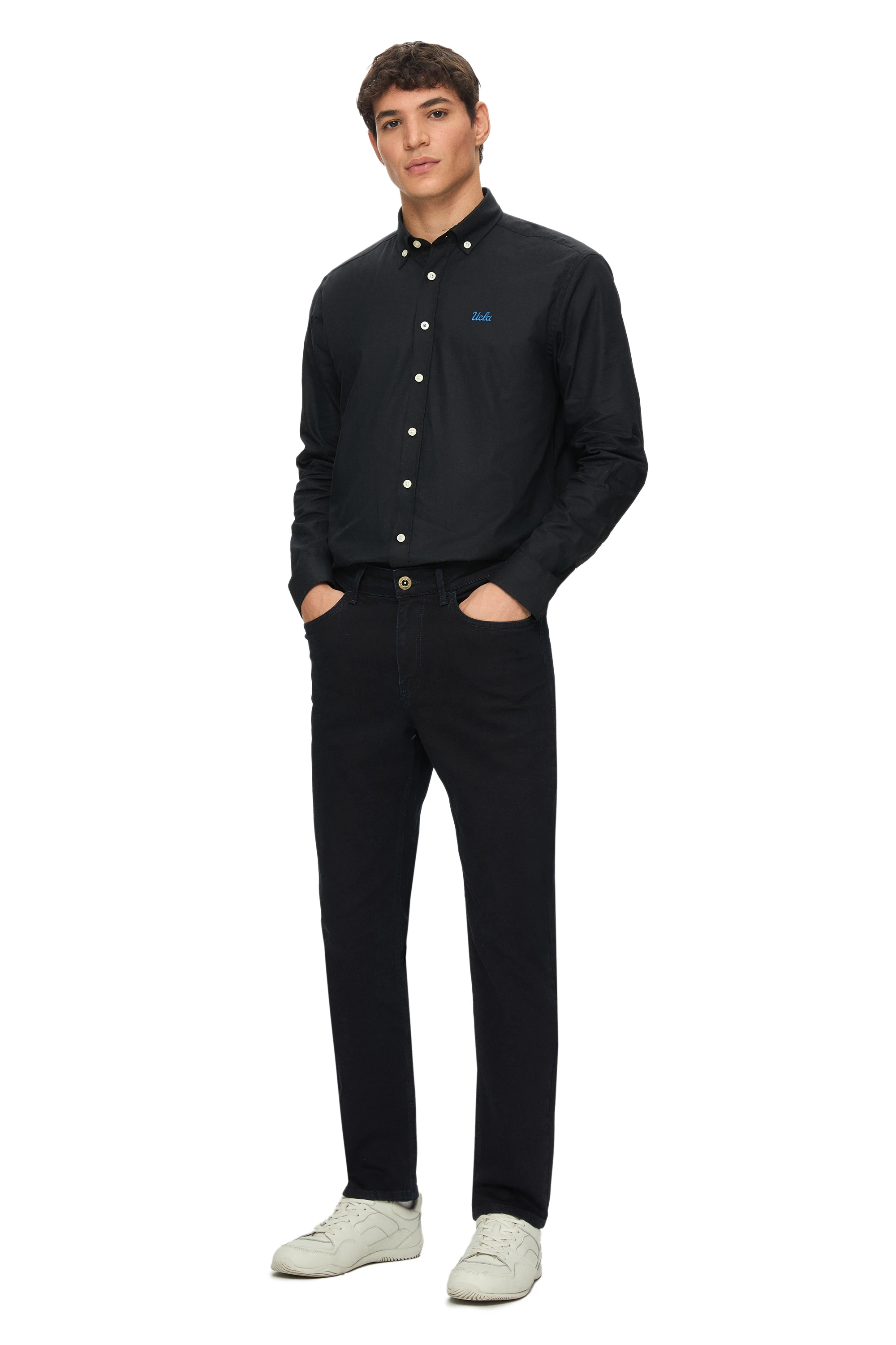 TARO Lacivert Non Denim Stragiht Fit Erkek Pantolon