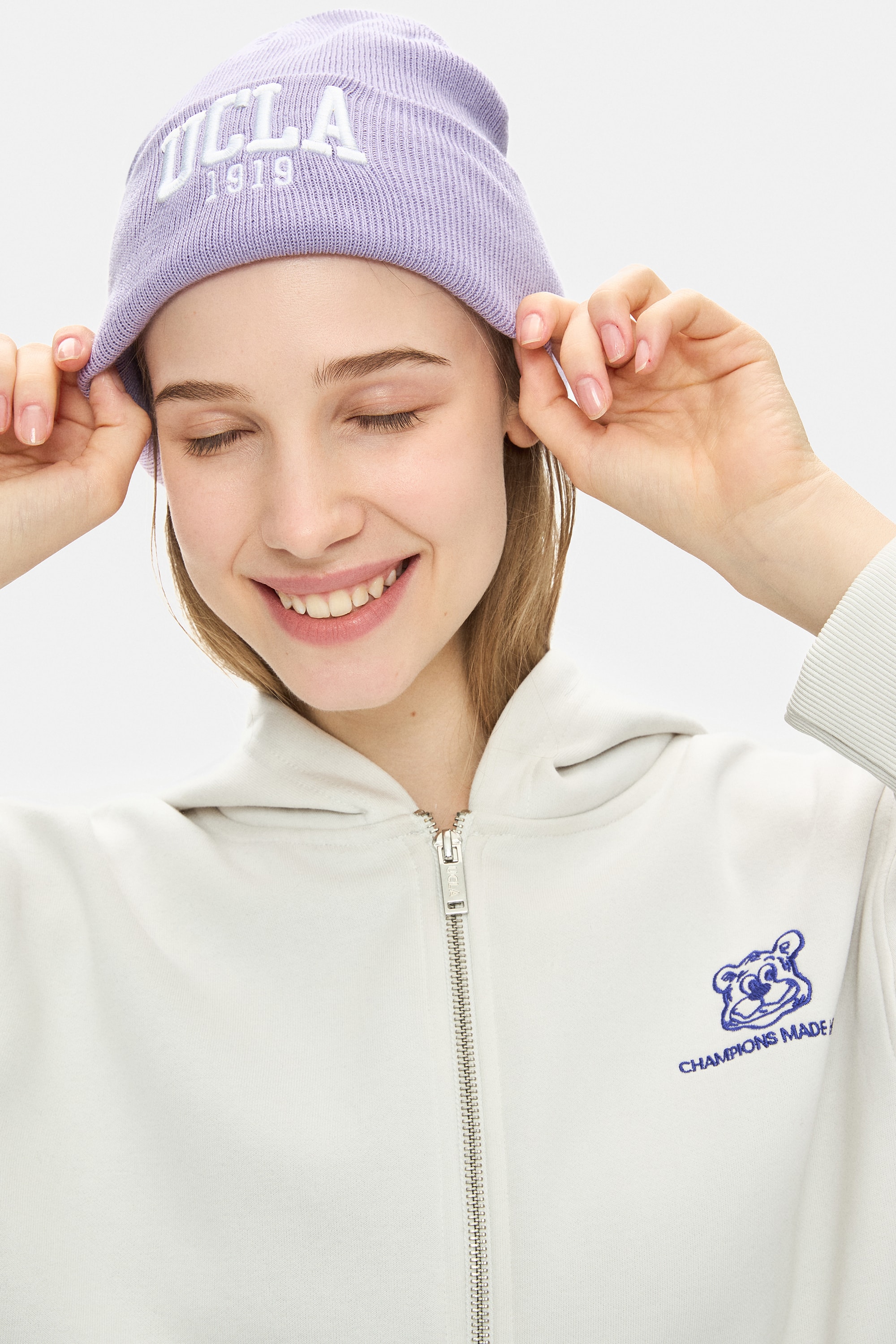 LANITA Lila Bere Nakışlı - Unisex Bere