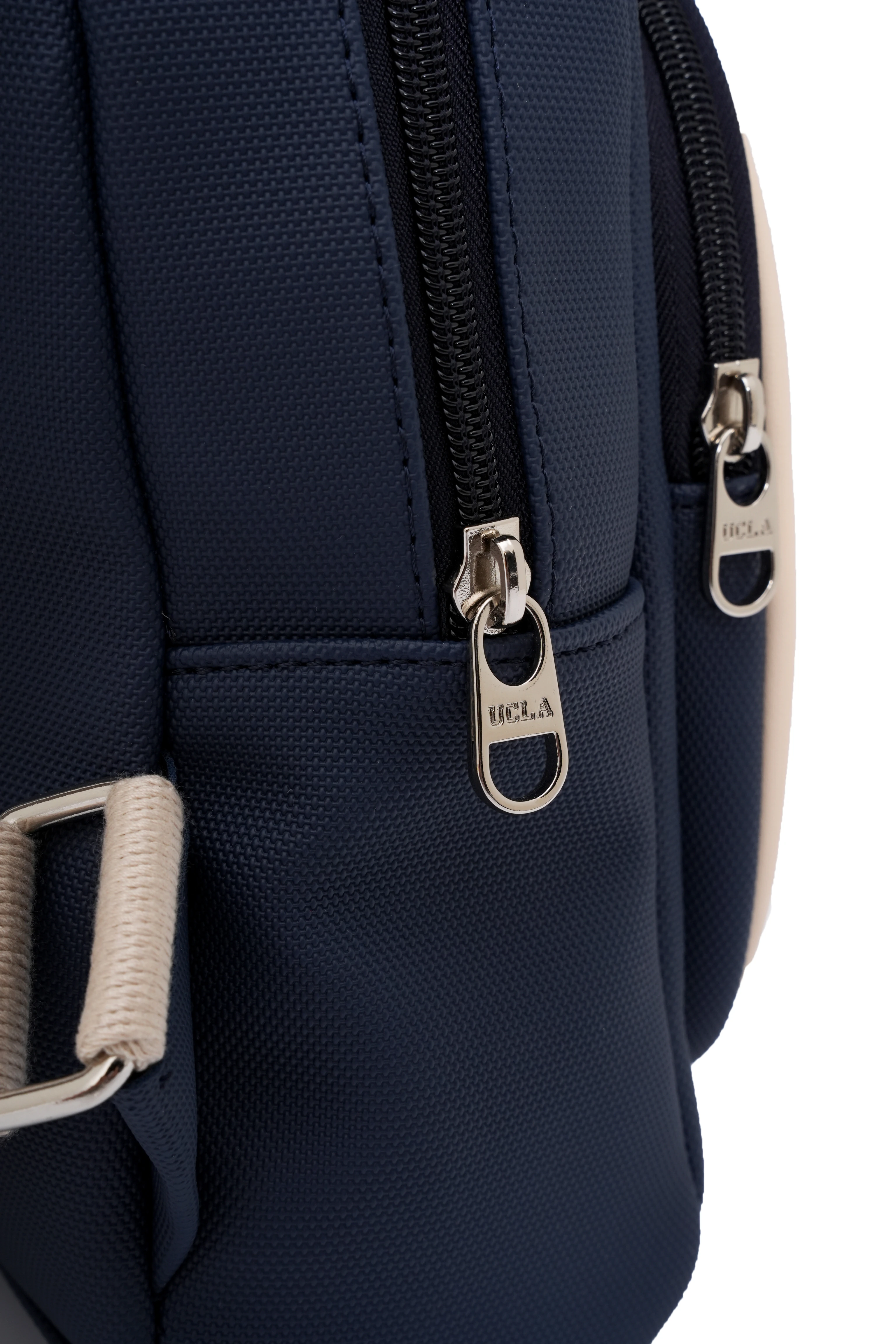 ZOE Lacivert Suni Deri Midi Sırt Çantası - Kadın Çanta