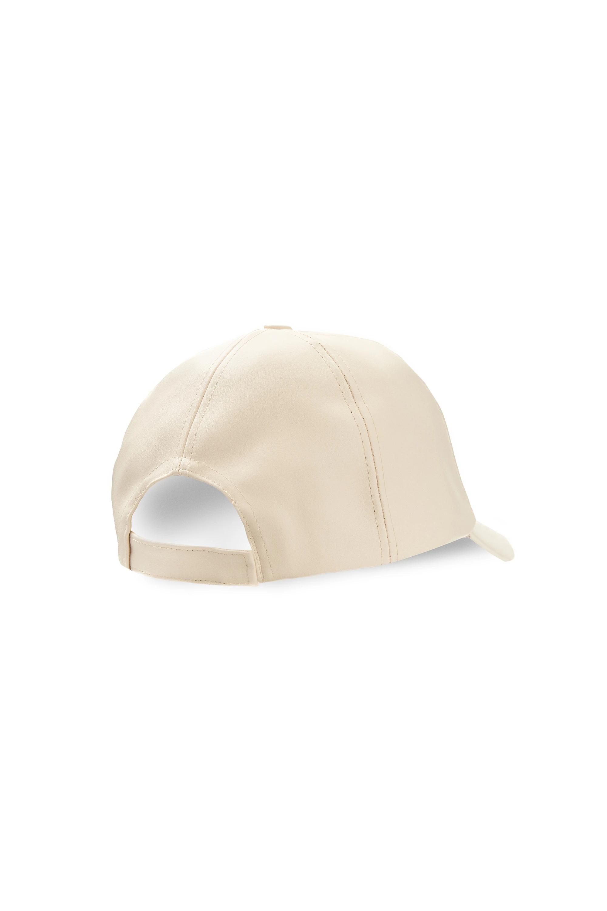 DAMIAN Kemik Rengi Baseball Cap Suni Deri - Unisex Şapka