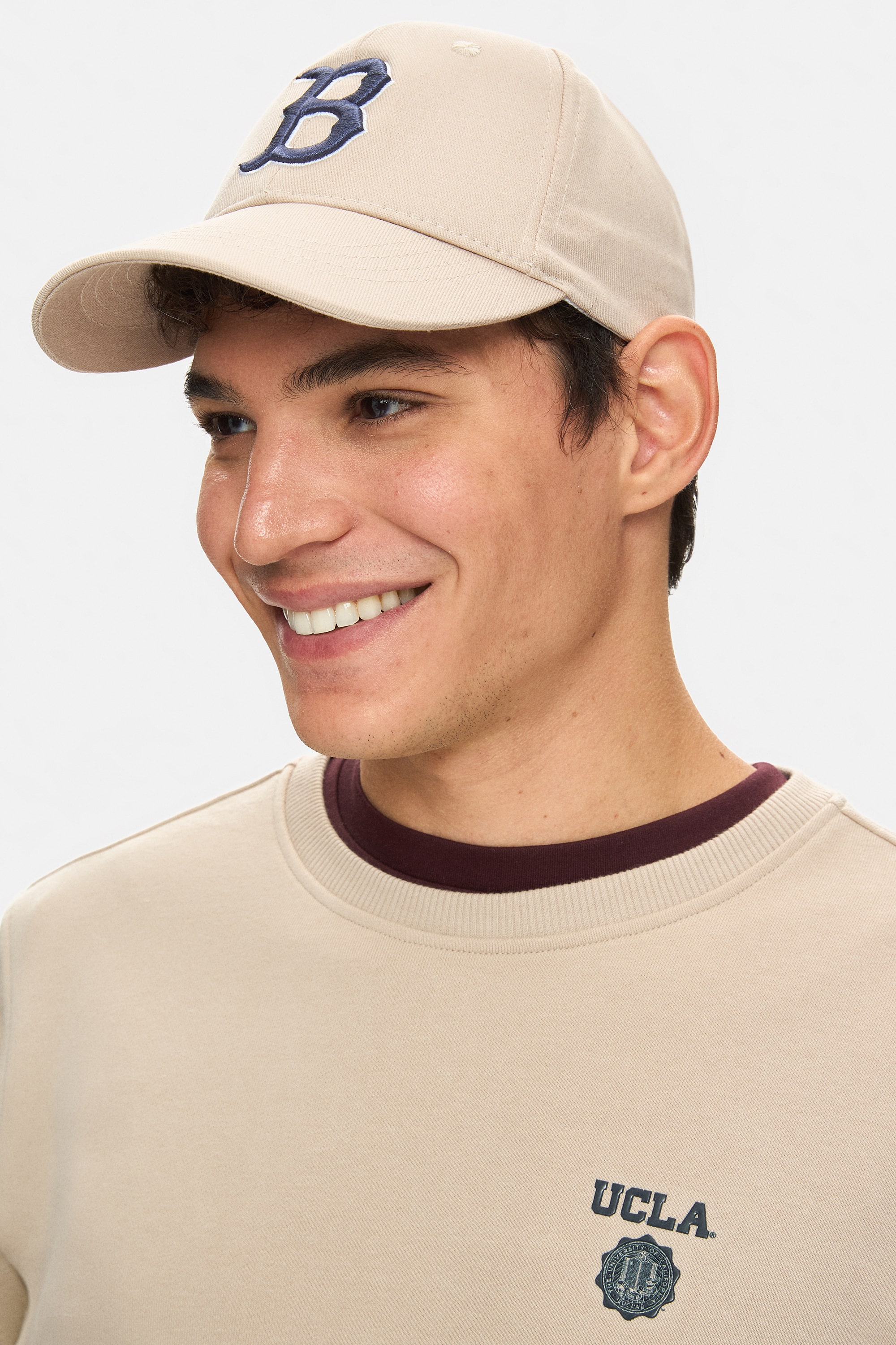 MONTROSE Bej Baseball Cap Nakışlı - Unisex Şapka