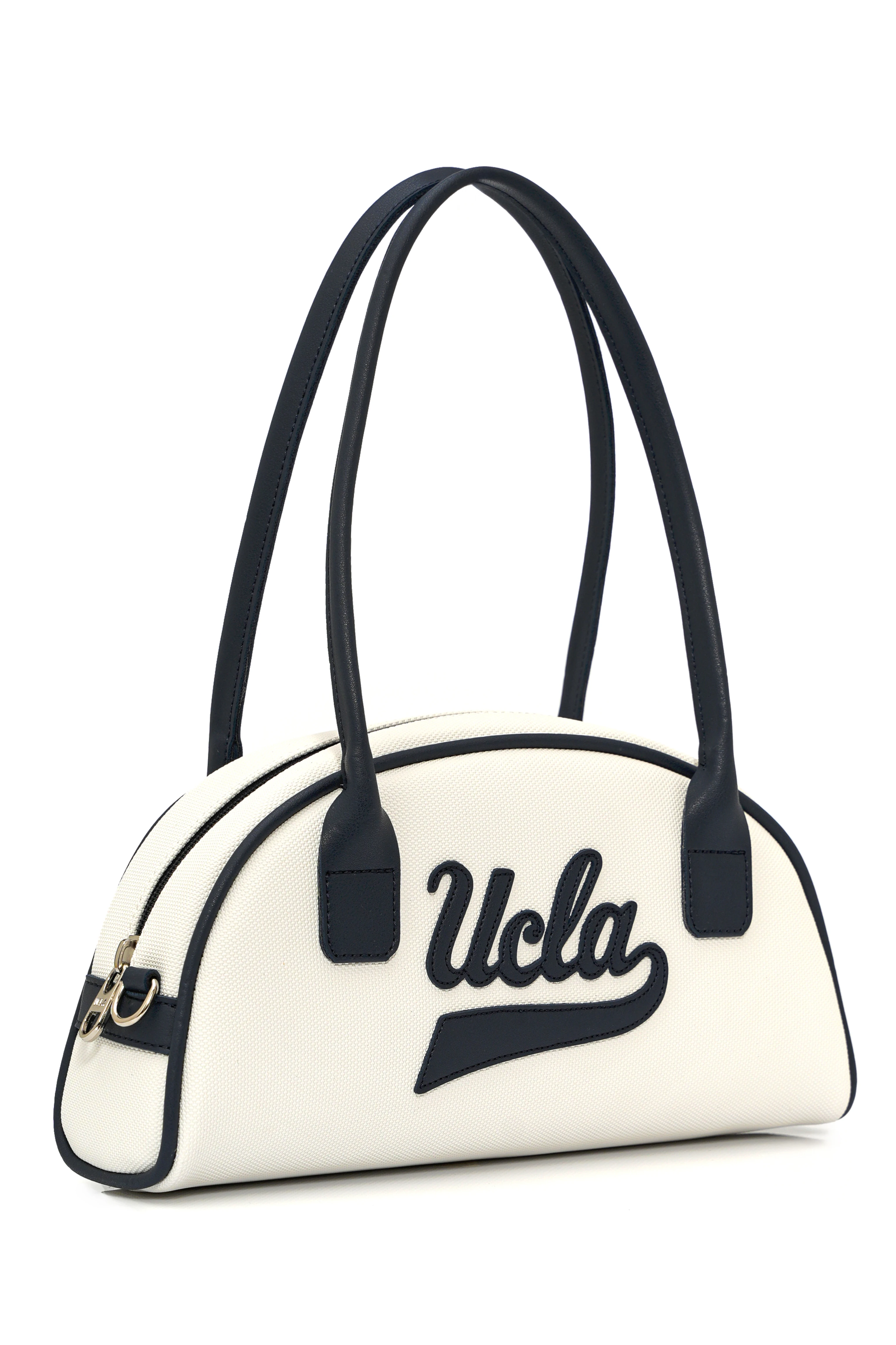 FLORENCE Beyaz Suni Deri Bowling Çanta - Kadın Çanta